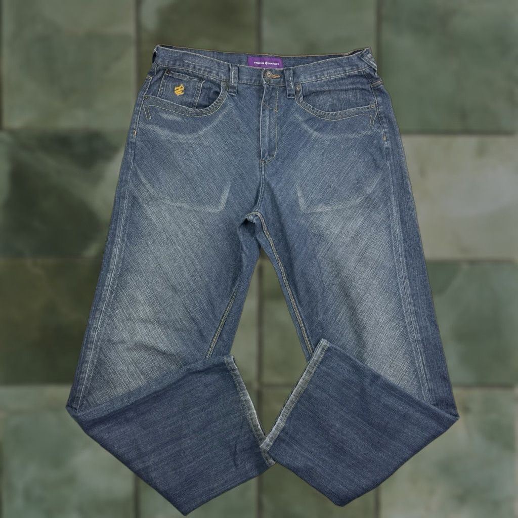 Rocawear VINTAGE Rocawear Jeans Adult 36x33 Black Wide-Leg Grunge Y2K Punk Hipster Jeans Mens Size US 36 / EU 52 - 1 Thumbnail