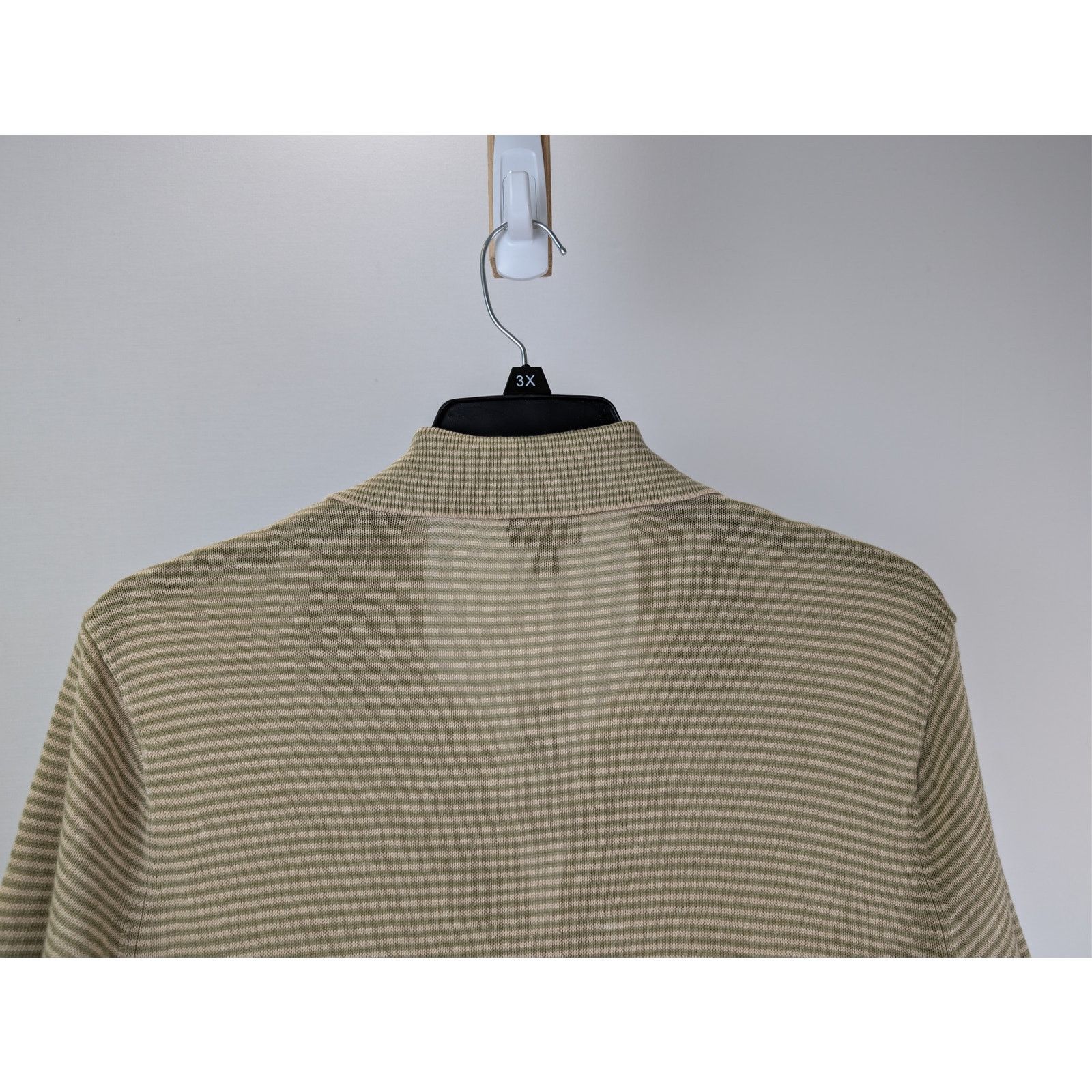 Todd Snyder o1rshd1 CC20 Relaxed Linen Stripe Montauk Polo Shirt Beige Size US S / EU 44-46 / 1 - 11 Thumbnail