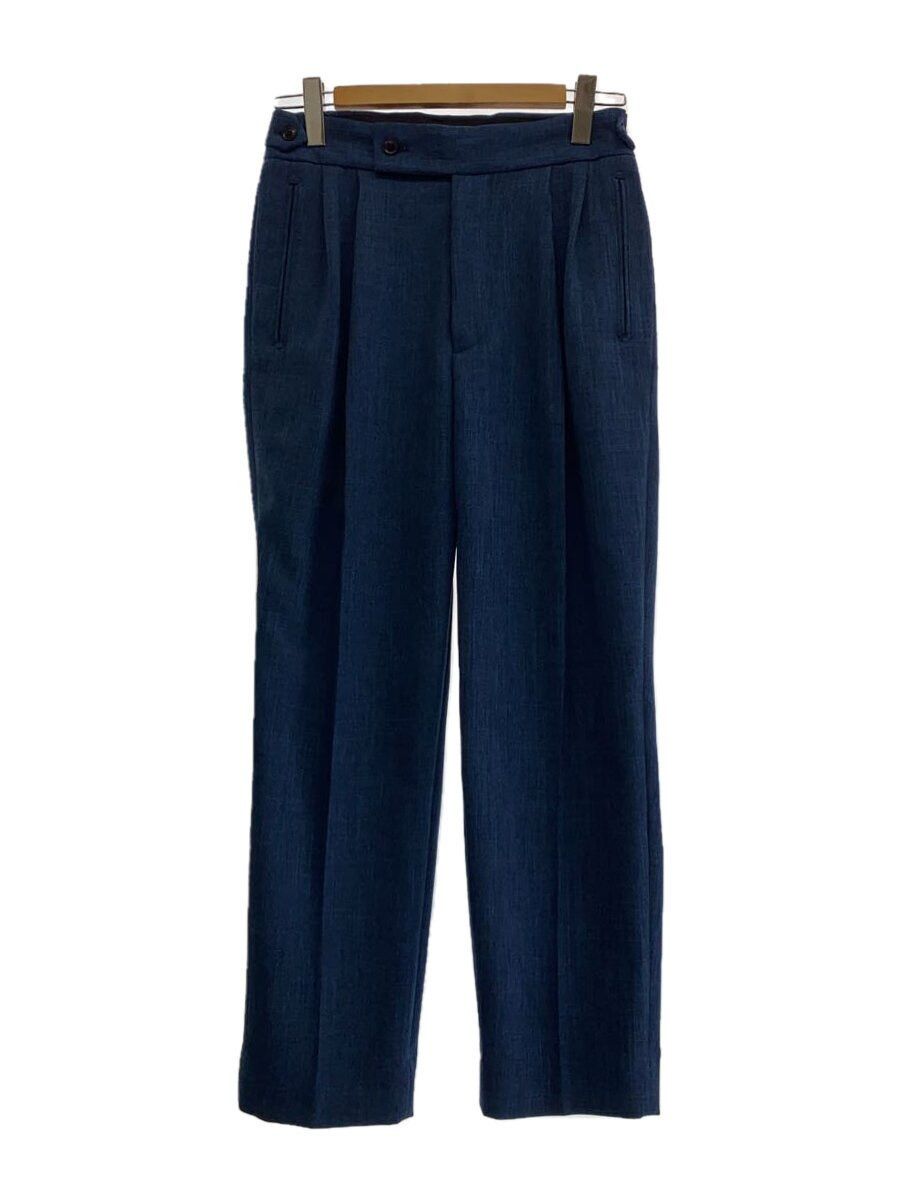Needles Needles Tucked Side Tab Polyester Trouser Blue Size US 30 / EU 46 - 1 Thumbnail