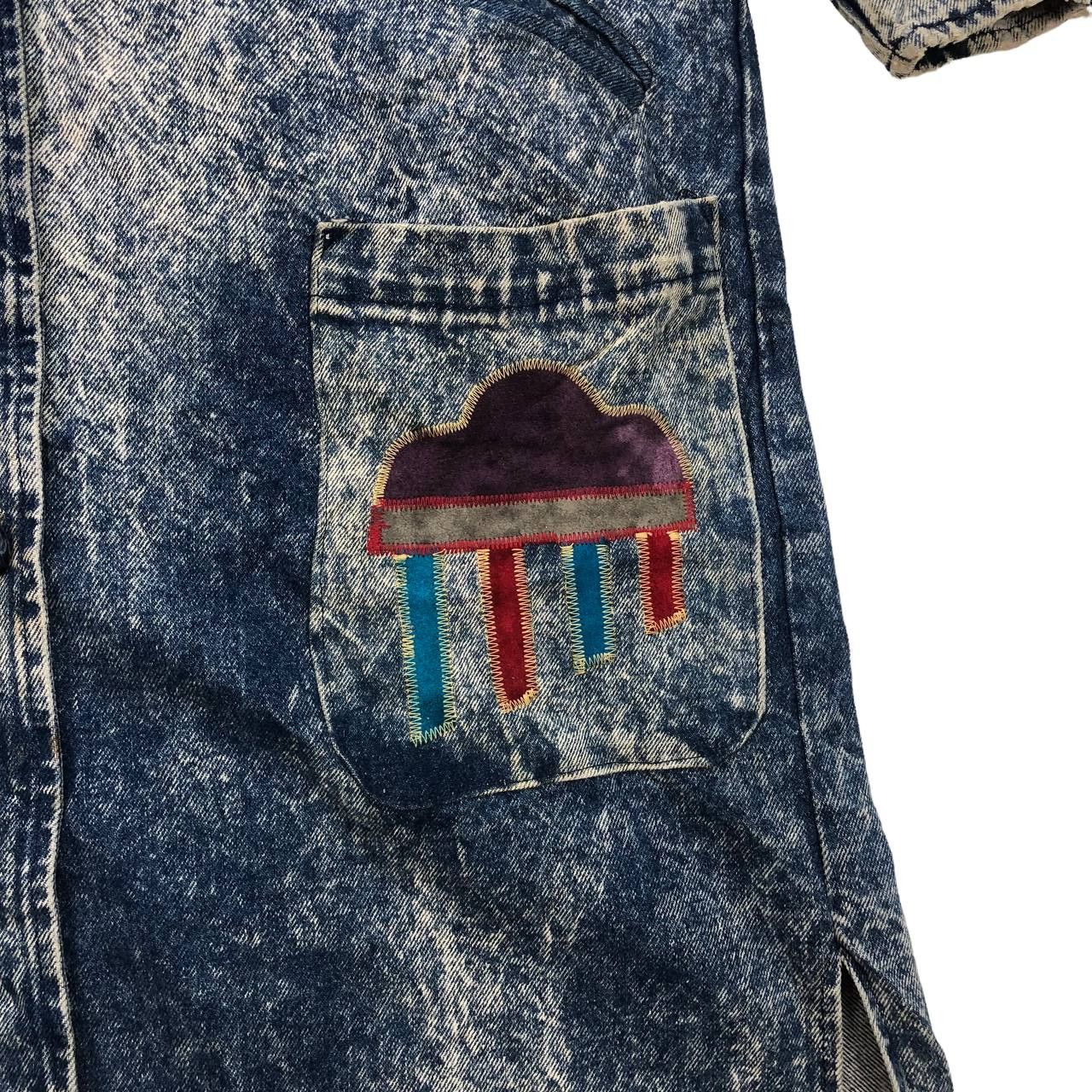Vintage Vistas de Santa fe by Pioneer Wear Suede Appliqué Hawk Denim Size M / US 6-8 / IT 42-44 - 8 Thumbnail