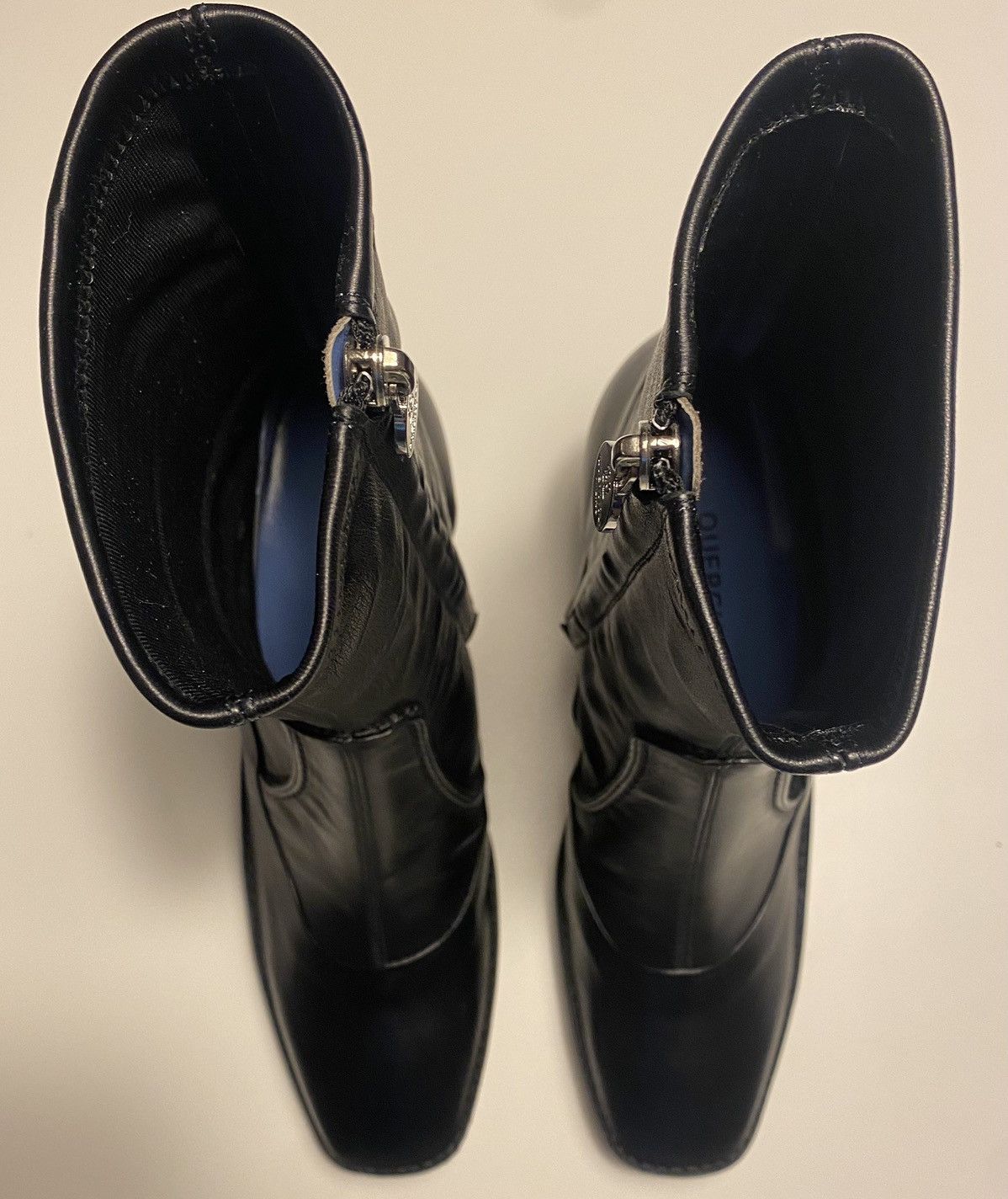 Quercioli Ankle boots in smooth calfskin and stretch nappa Size US 8.5 / IT 38.5 - 7 Thumbnail