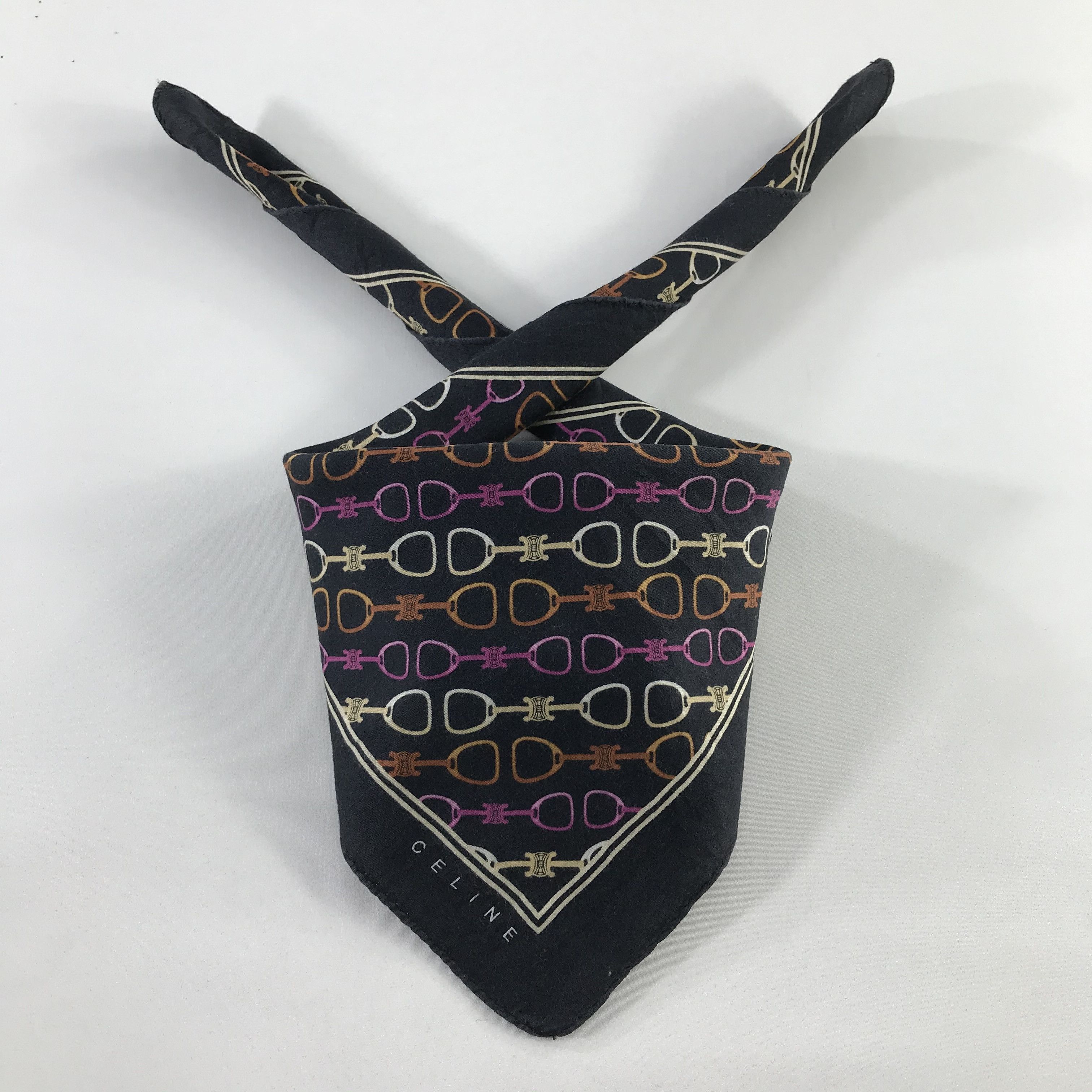 Celine × Vintage Celine Bandana / Handkerchief / Neckerchief - S651 Size ONE SIZE - 3 Thumbnail