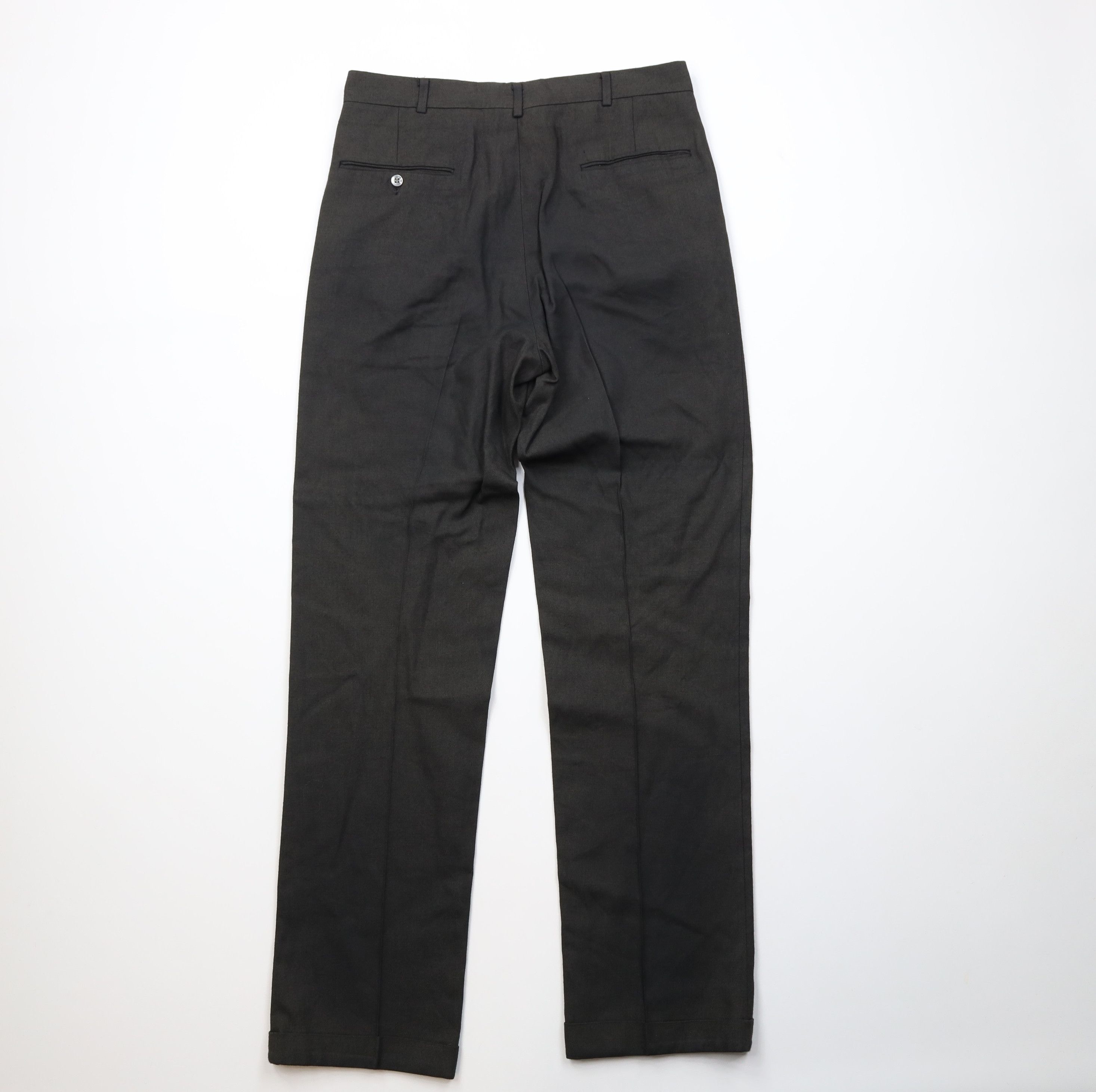 Vintage Vintage 50s Rockabilly Rayon Gabardine Chino Pants USA Size US 32 / EU 48 - 10 Thumbnail
