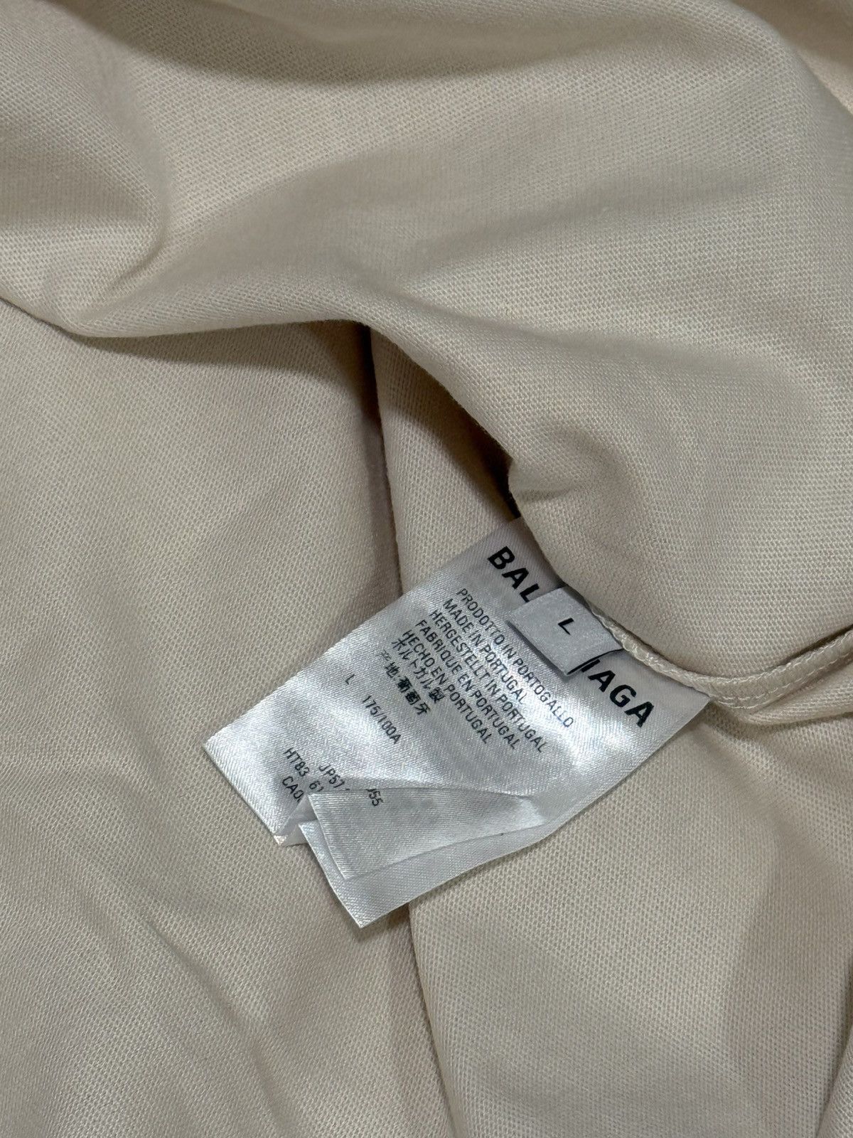 Balenciaga Balenciage beige t shirt Size US L / EU 52-54 / 3 - 6 Thumbnail