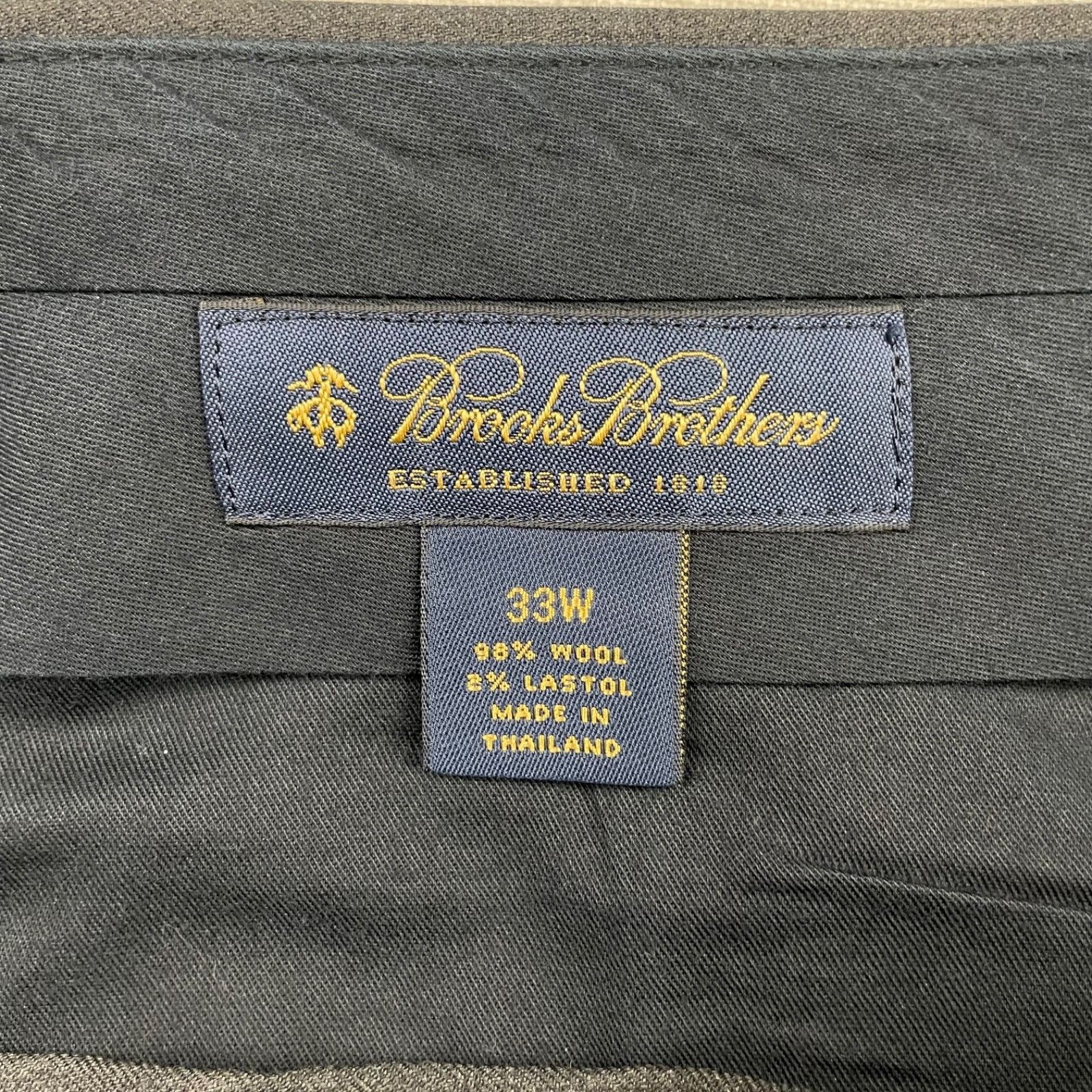 Brooks Brothers Brooks Brothers Men's Wool Stretch 2-Button Suit Gray • 41L Size 42L - 13 Thumbnail