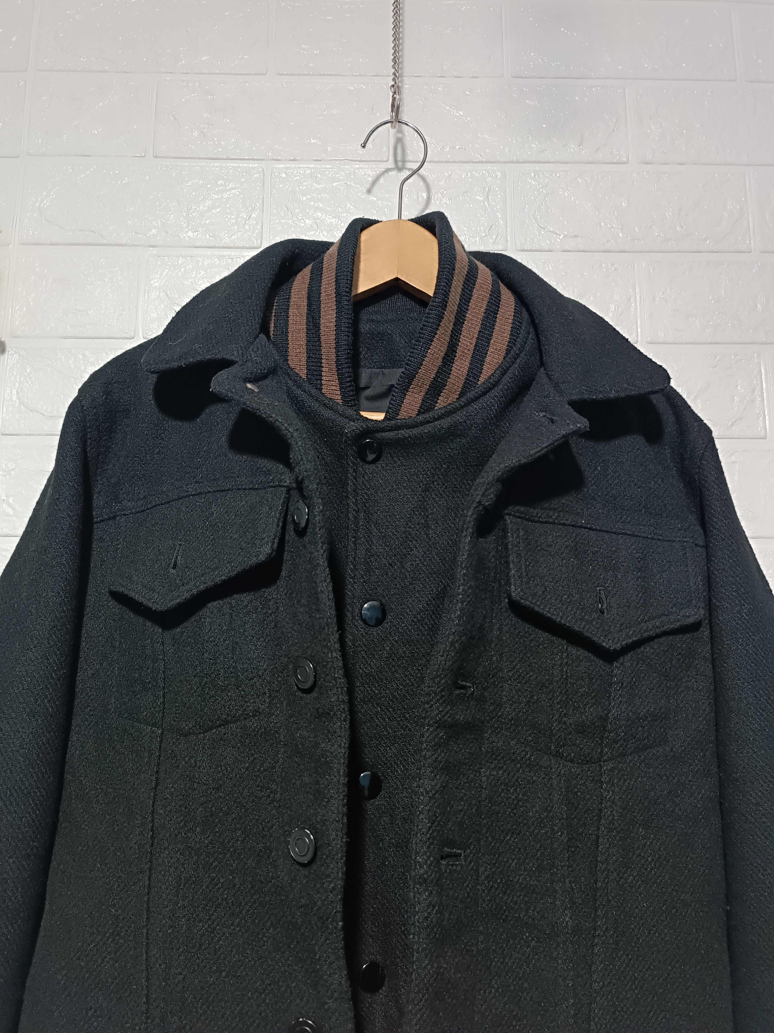 Japanese Brand Double Layer Wool Jacket Size US M / EU 48-50 / 2 - 3 Thumbnail