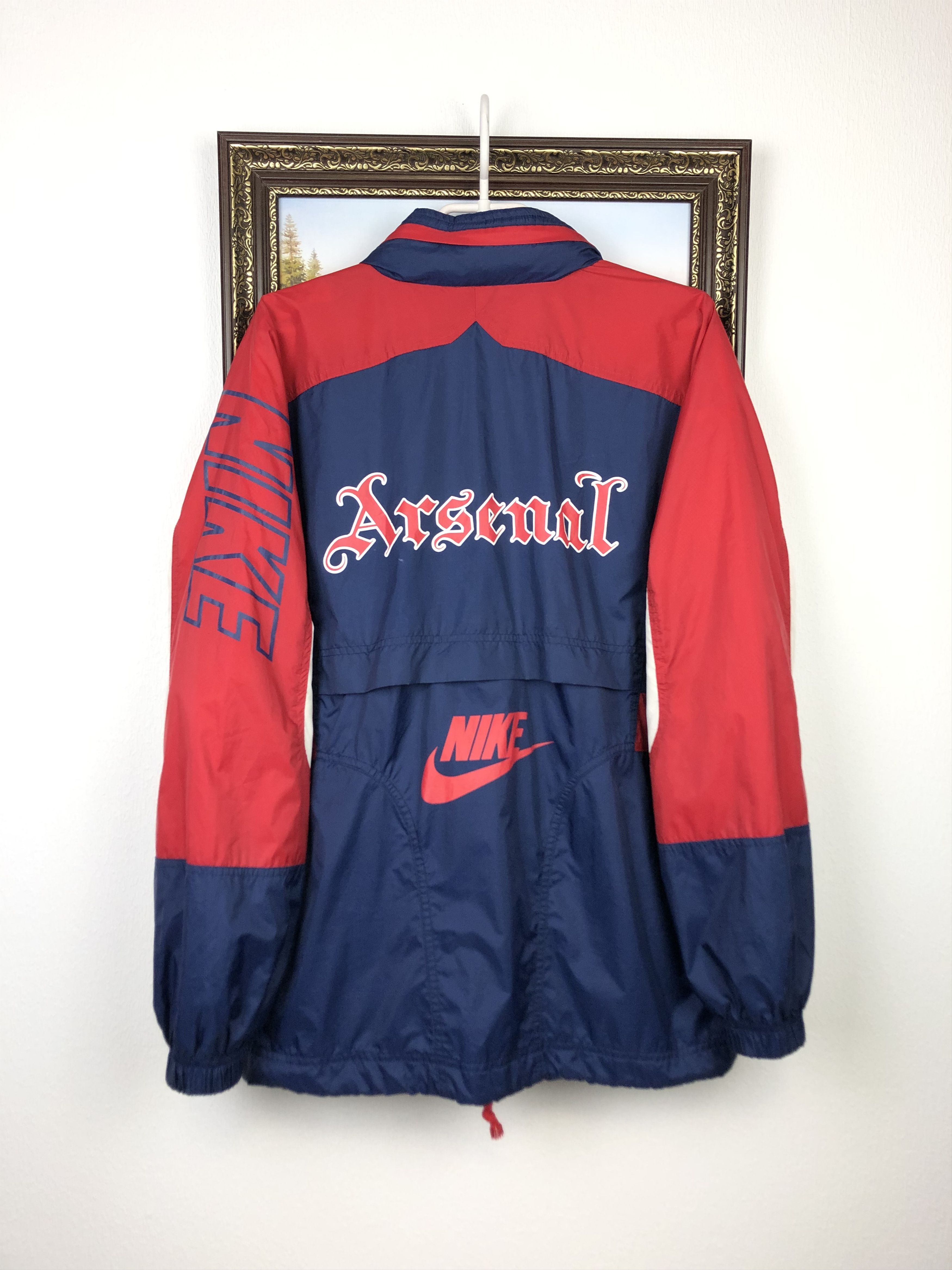 Nike Vintage 90's Nike Arsenal Football Jacket Soccer Windbreaker Size US M / EU 48-50 / 2 - 1 Thumbnail
