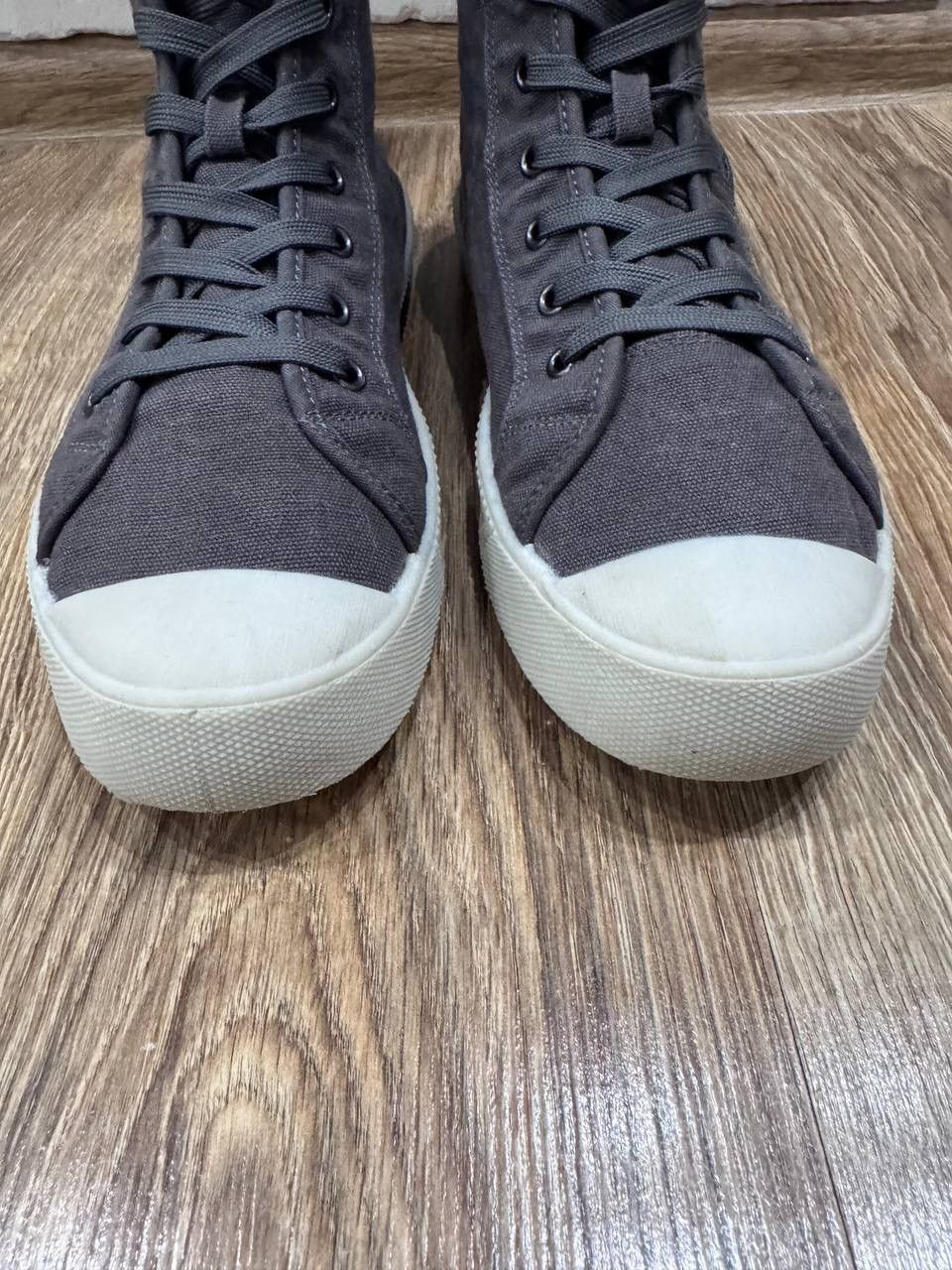 Allsaints Allsaints Max Canvas High Top Sneakers Shoes Size US 13 / EU 46 - 5 Thumbnail