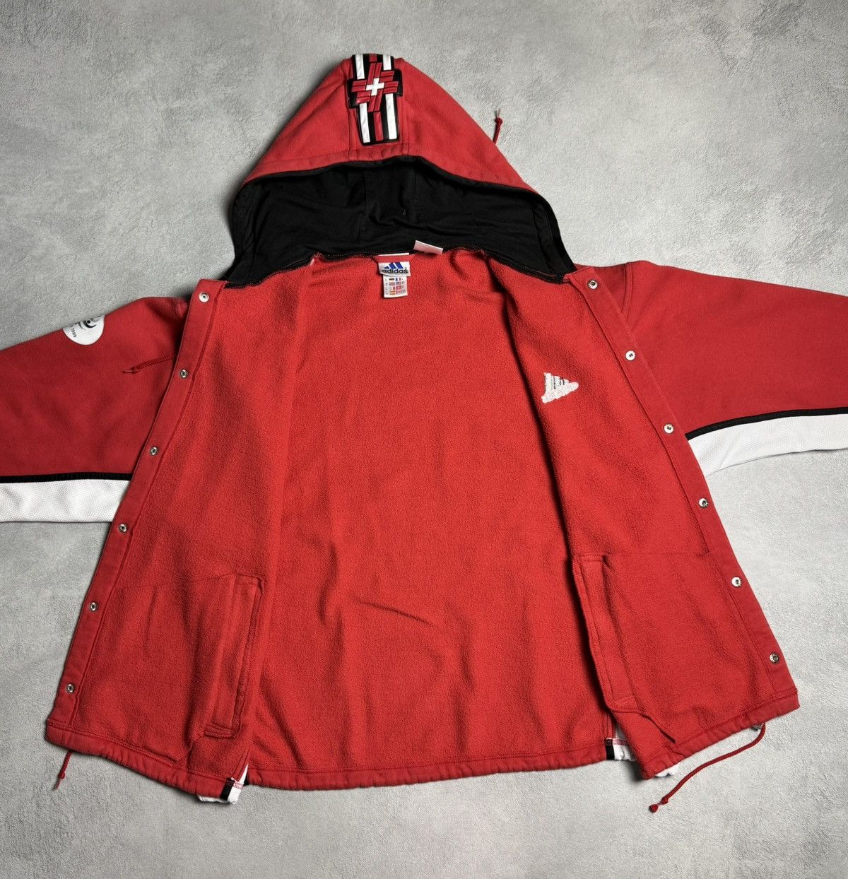 Switzerland Goteborg 1999 Olympic Button Jacket Adidas