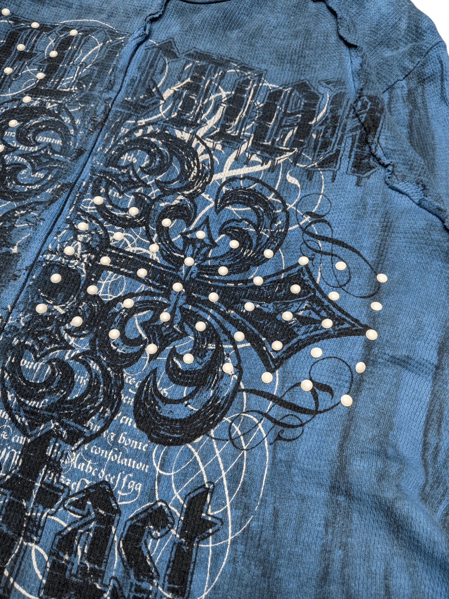 Affliction Affliction Skull Cross Waffle Knit Long Sleeve Size US L / EU 52-54 / 3 - 6 Thumbnail