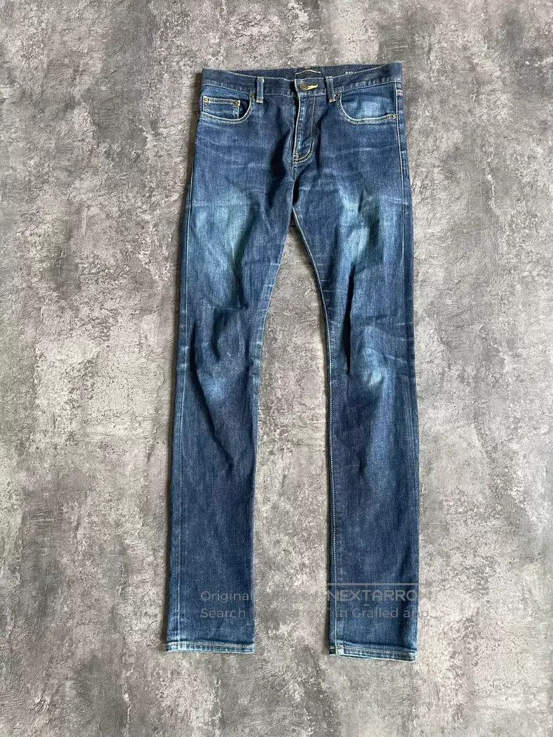 Saint Laurent Paris Saint Laurent Paris Dark blue wash denim jeans i Size US 29 - 1 Thumbnail