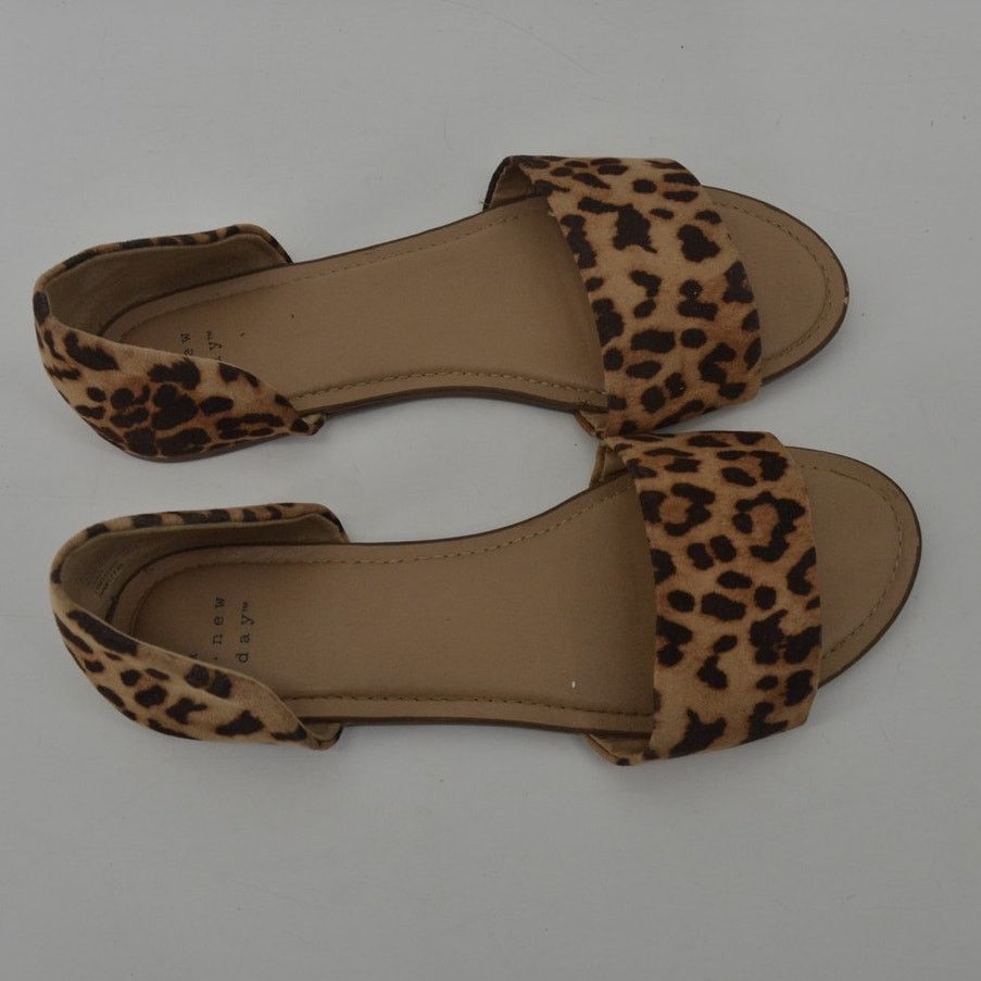 Other A New Day Leopard Print Women's Sandals Size 8 Brown Black Size US 8 / IT 38 - 9 Thumbnail