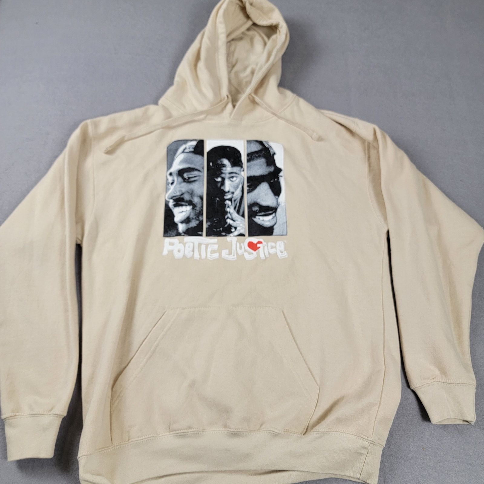 Columbia Tupac Poetic Justice Hoodie Cream Mens Sz L (587) Size US L / EU 52-54 / 3 - 1 Thumbnail
