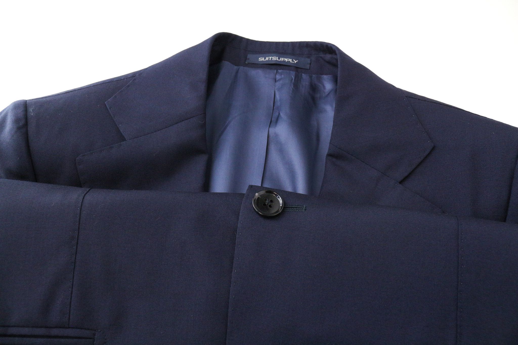 Suitsupply LA SPALLA UK36S Blue Wool Notch Lapel Blazer 75351 Size 36S - 3 Thumbnail