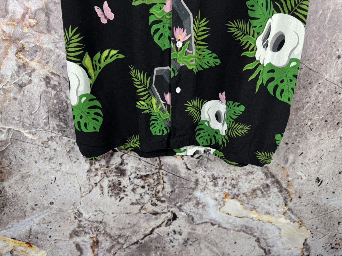 Other Cool Hawaiian Shirt Skull Tropical Button-Up Short Sleeve Size US XL / EU 56 / 4 - 4 Thumbnail
