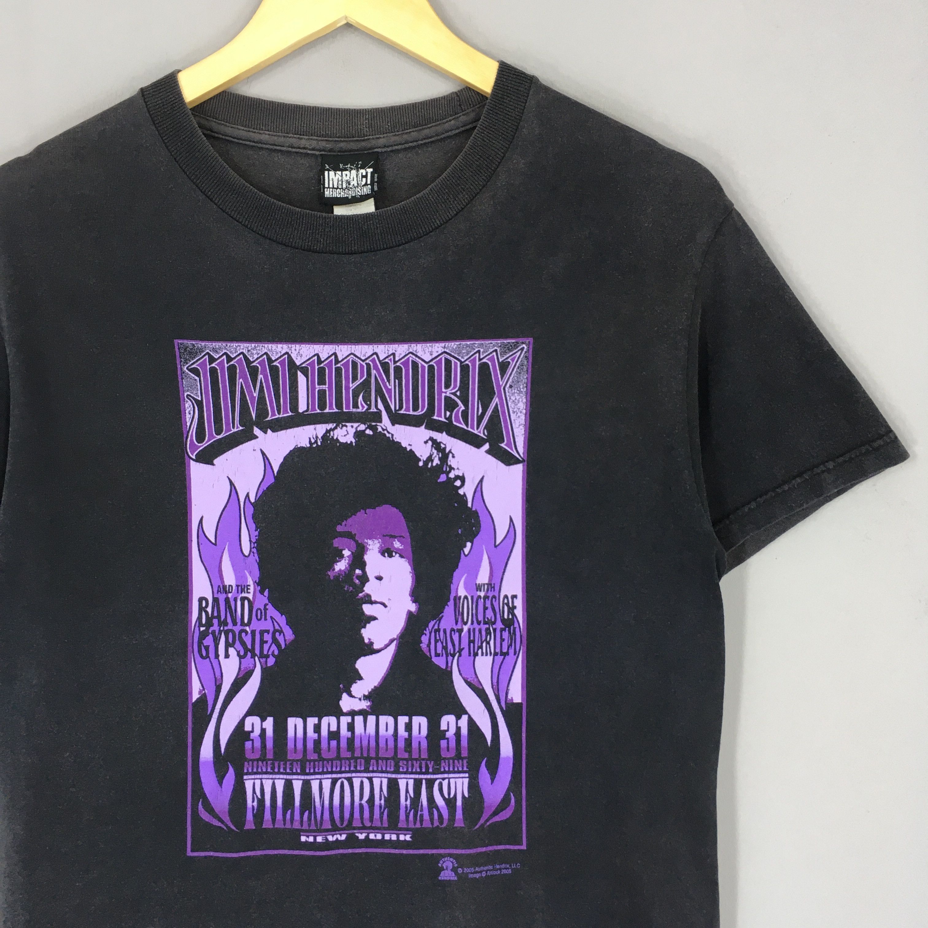 Jimi Hendrix Vintage Y2K Jimi Hendrix American Singer Black T Shirt S Size US S / EU 44-46 / 1 - 2 Thumbnail