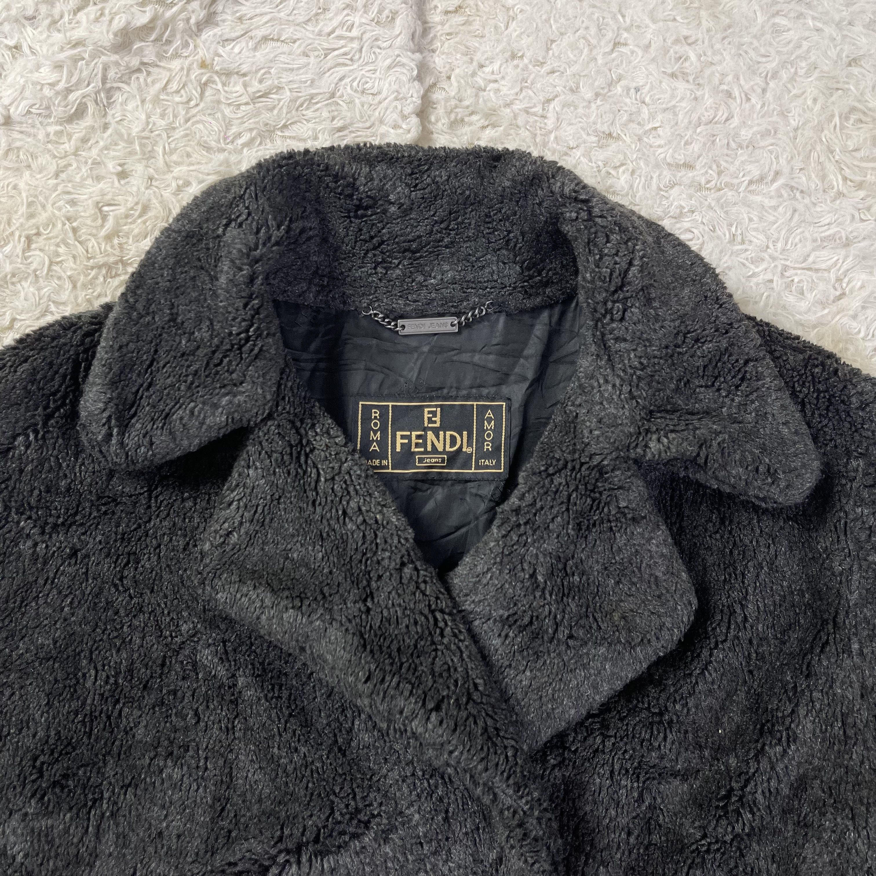 Fendi FENDI - Vintage - Fleece Furr Jacket Size US L / EU 52-54 / 3 - 2 Thumbnail