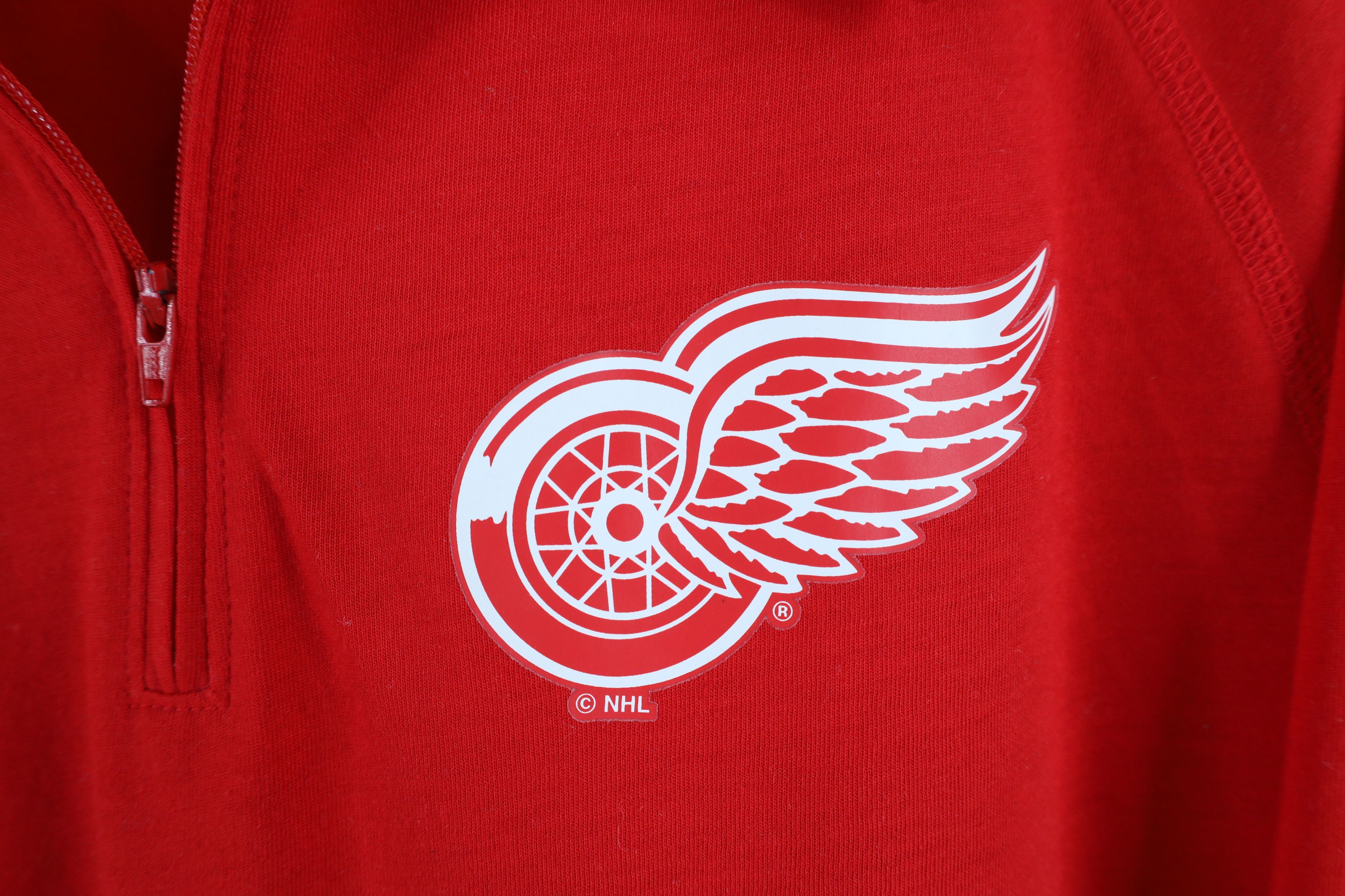 Adidas × Vintage Adidas Red Wings Hockey Half Zip Pullover Top Jacket Red Size US XL / EU 56 / 4 - 4 Thumbnail