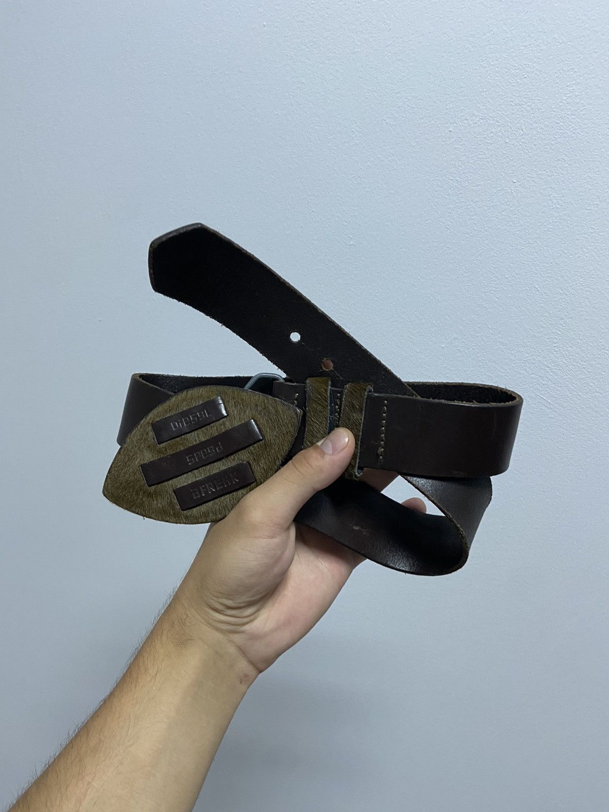 Diesel × Vintage Diesel Belt Vintage Avant Garde Y2K Style Logo Size ONE SIZE - 10 Thumbnail