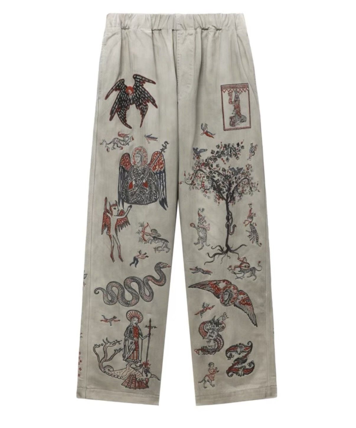 Samuel Zelig SAMUEL ZELIG Embroidered Pattern Casual Pants Size US 36 / EU 52 - 1 Thumbnail