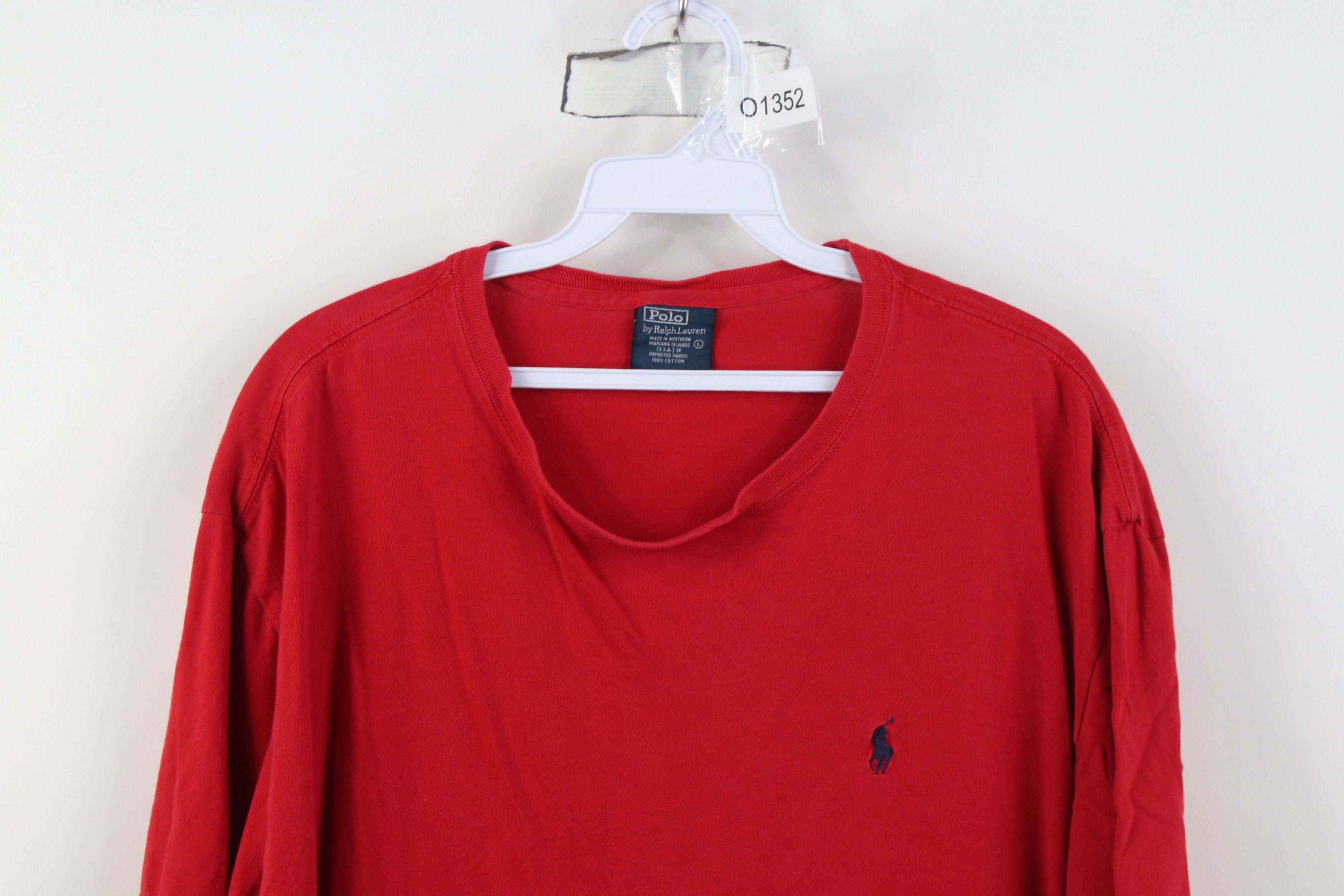 Polo Ralph Lauren Vintage 90s Ralph Lauren Short Sleeve T-Shirt Red USA Size US L / EU 52-54 / 3 - 2 Thumbnail