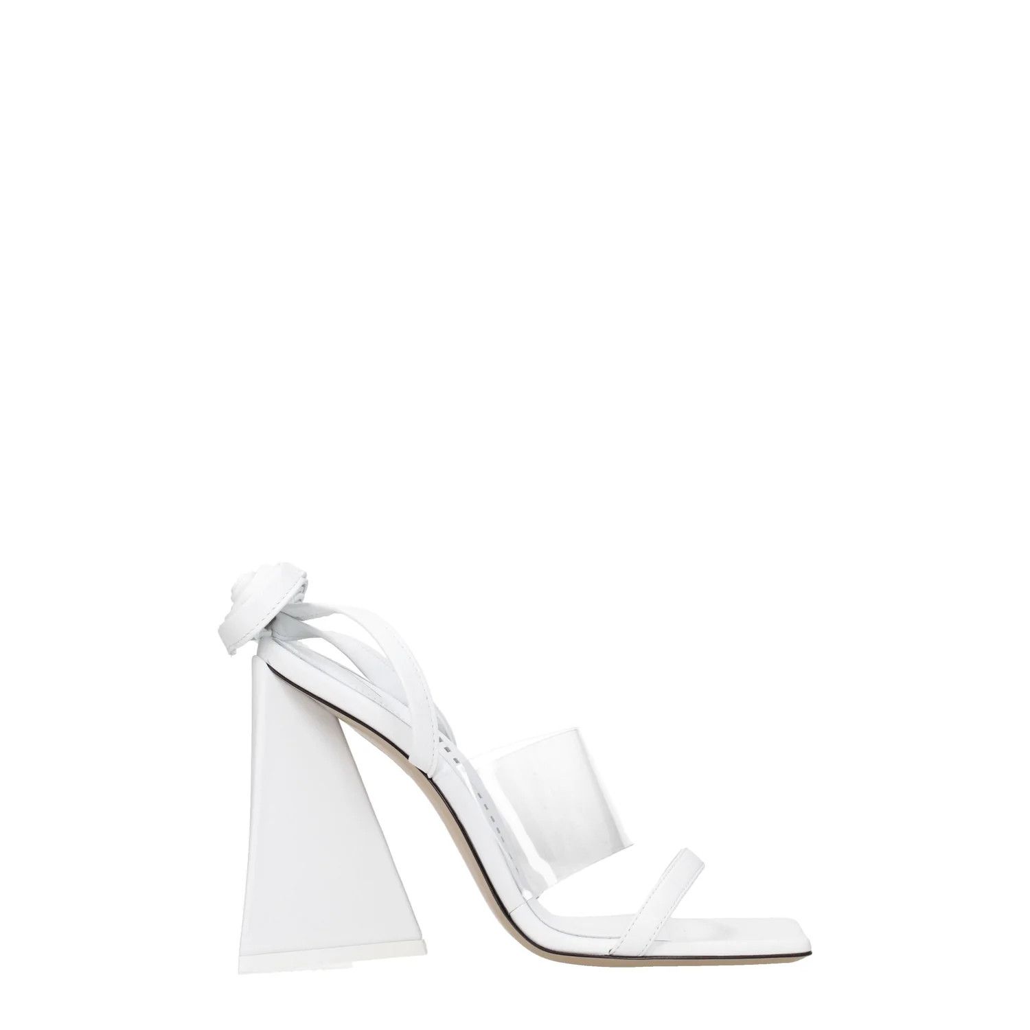 ob1o1e1224 Leather Sandals in White