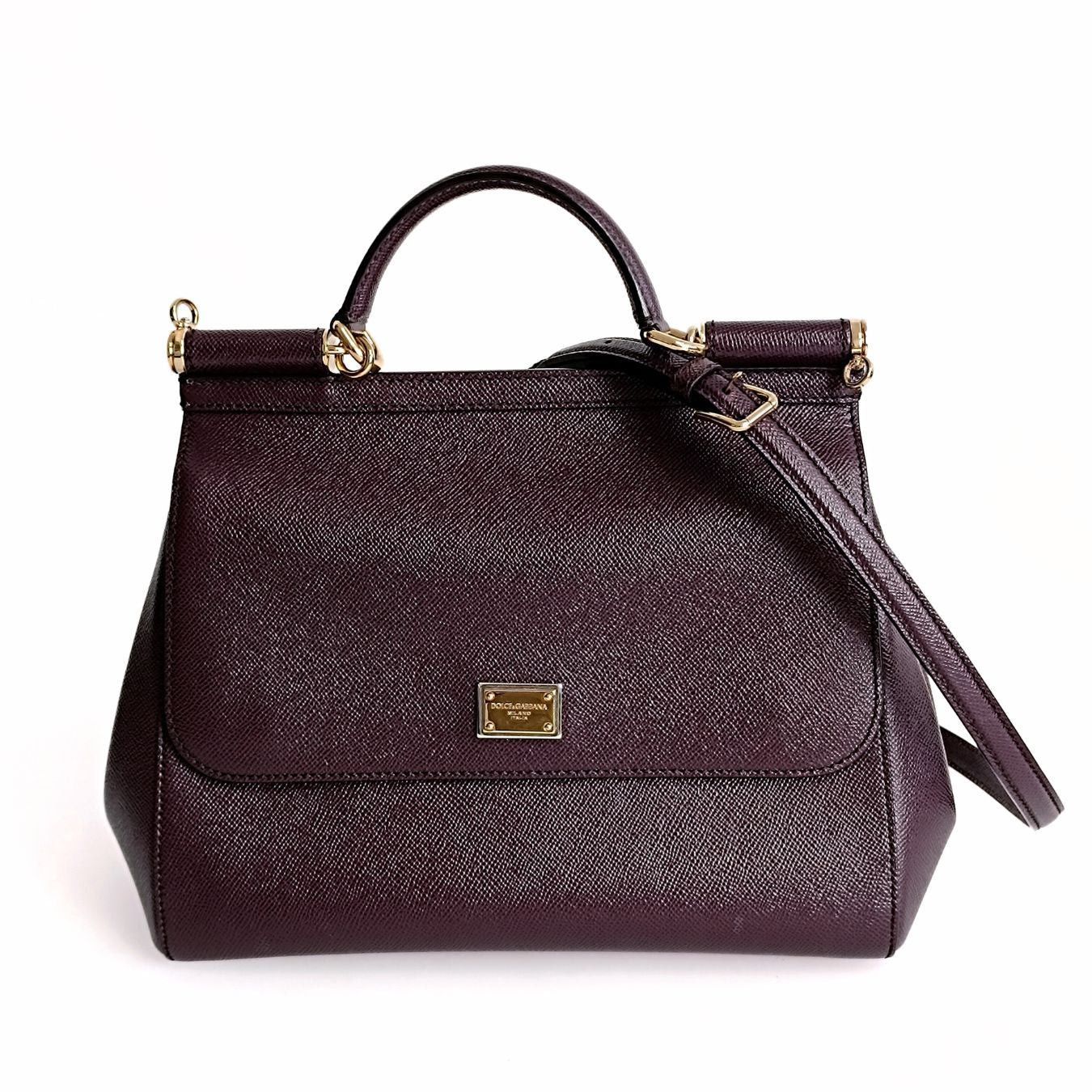 Medium Sicily Dauphine Leather Bag