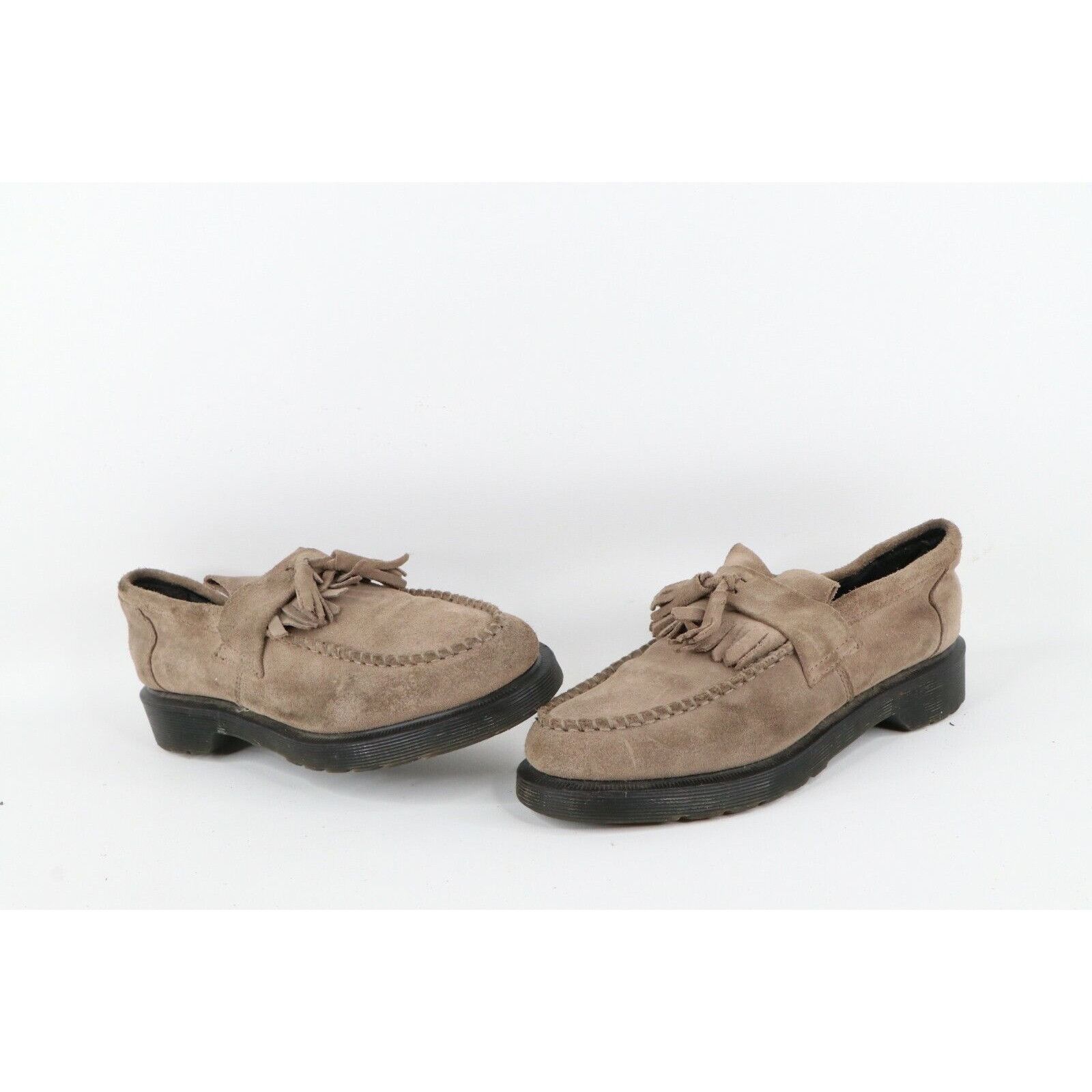 Vintage Dr Martens Suede Leather Chunky Platform Loafers