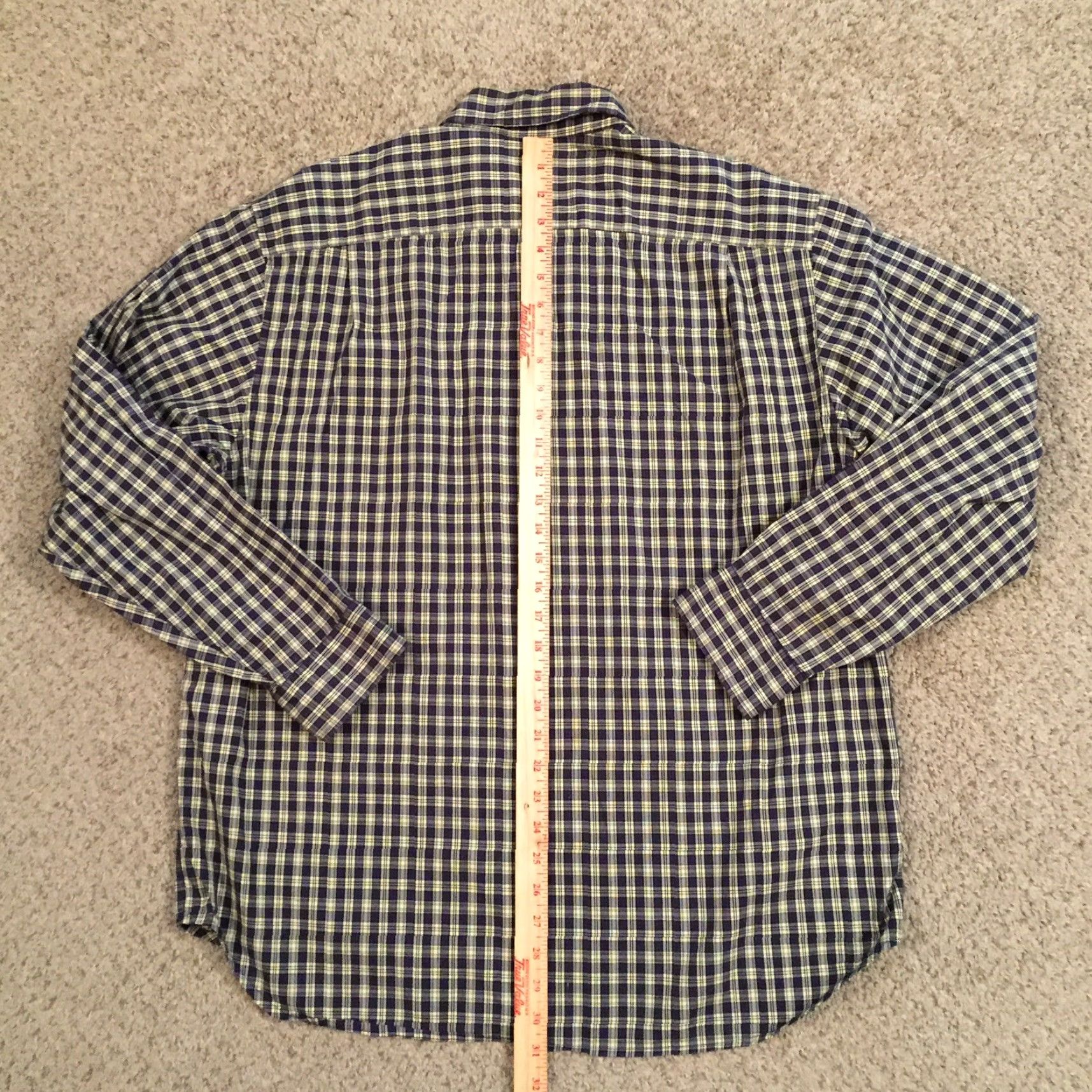 Gap Gap Shirt Button-Up Mens Large Blue Plaid Long Sleeve Casual Cotton Size US L / EU 52-54 / 3 - 6 Thumbnail