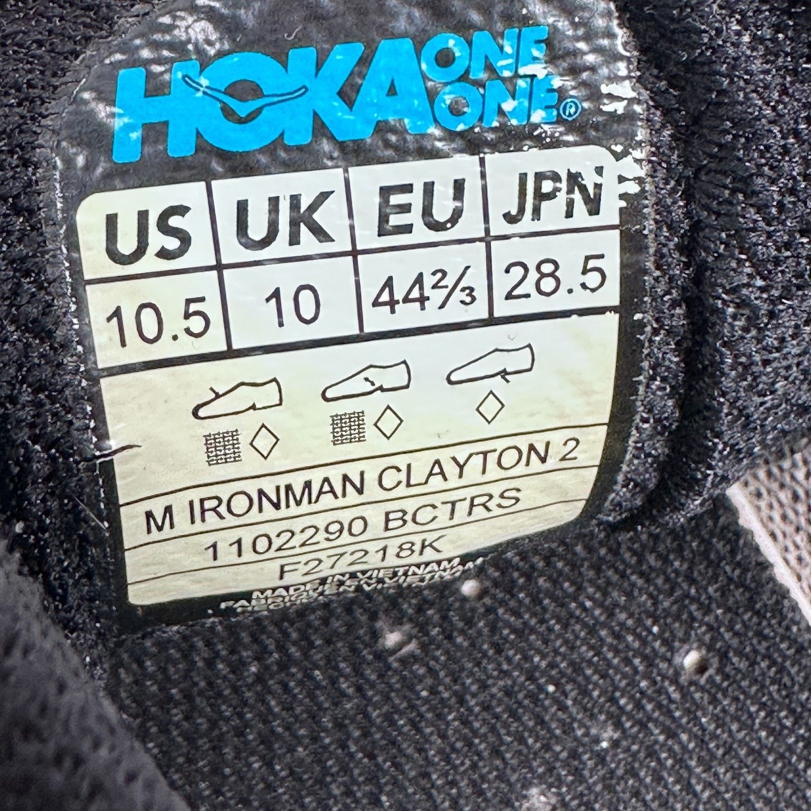 Hoka Hoka One One Ironman Clayton 2 Running Shoes 10.5 Black Gray Size US 10.5 / EU 43-44 - 7 Thumbnail