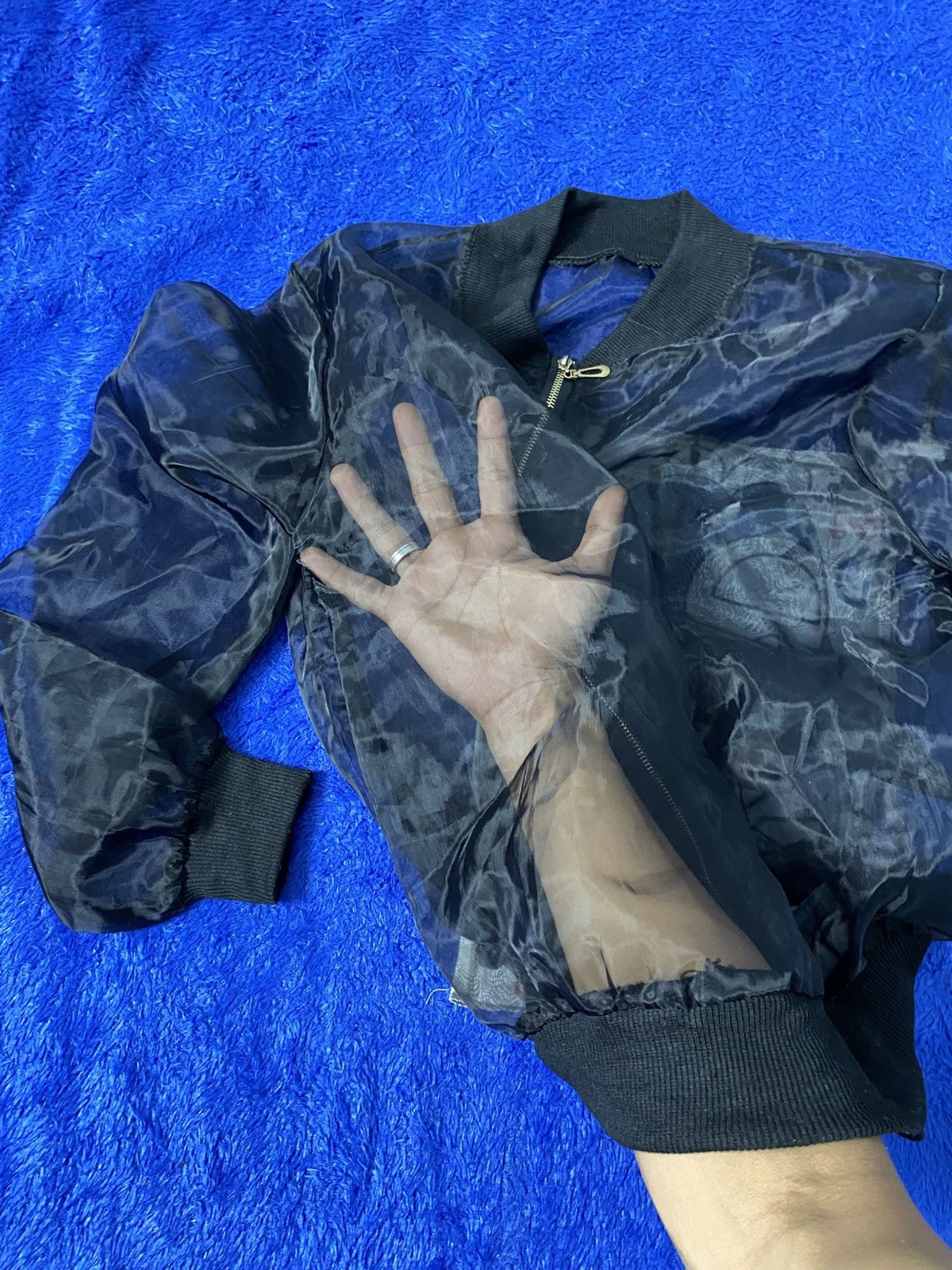 Japanese Brand see through bomber jacket Size S / US 4 / IT 40 - 4 Thumbnail