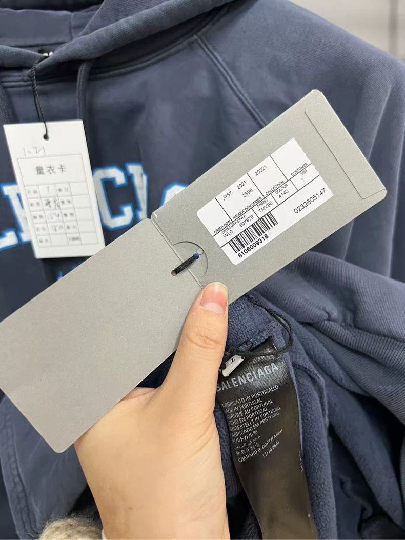 Balenciaga Balenciaga Balenciaga Hooded Sweatshirt with Logo -2507 Size US M / EU 48-50 / 2 - 3 Thumbnail