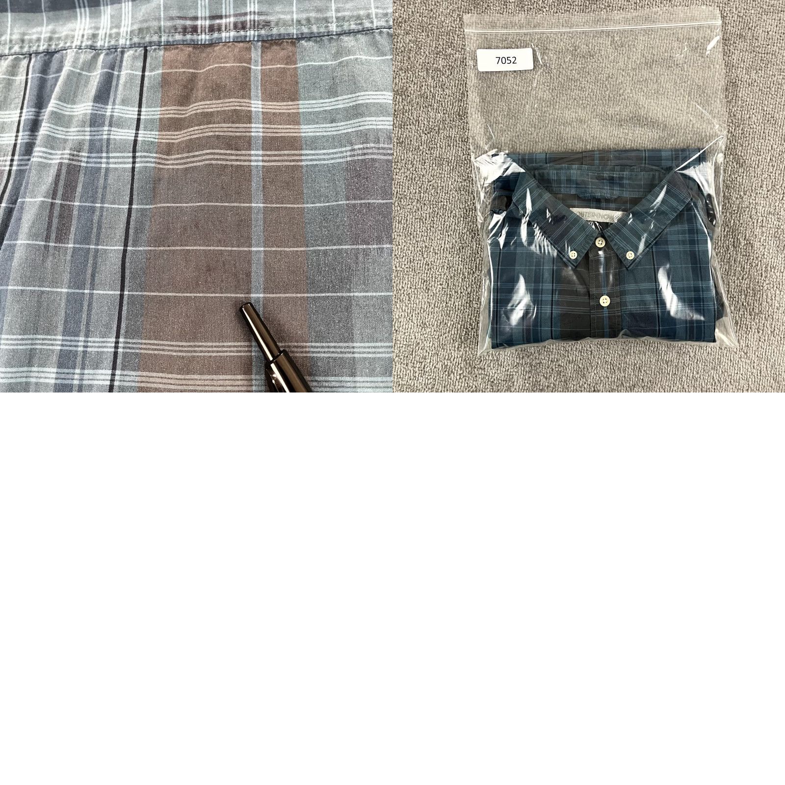 Outerknown OUTERKNOWN Button-Up Shirt Mens Large Blue Indigo Madras Plaid Short Sleeve Casual Workwear Size US L / EU 52-54 / 3 - 8 Thumbnail