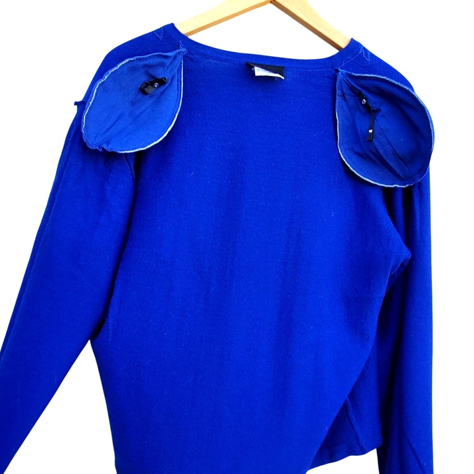 Vintage Diane Freis 80s Blue Purple Cardigan with Rhinestones L XL Size XL / US 12-14 / IT 48-50 - 13 Thumbnail