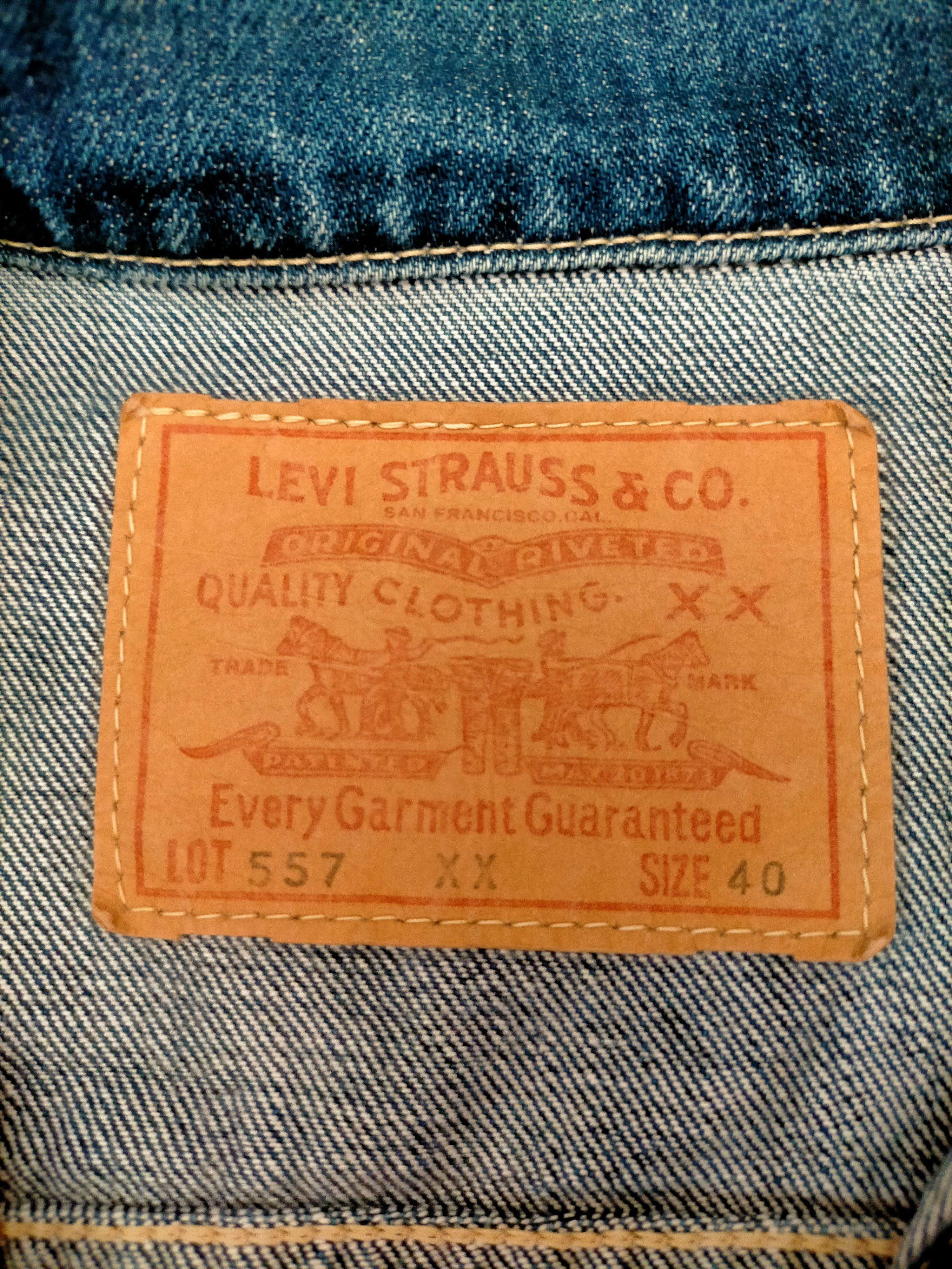 Levi's Vintage Clothing Levis 557xx Capital E trucker jacket Size US M / EU 48-50 / 2 - 11 Thumbnail