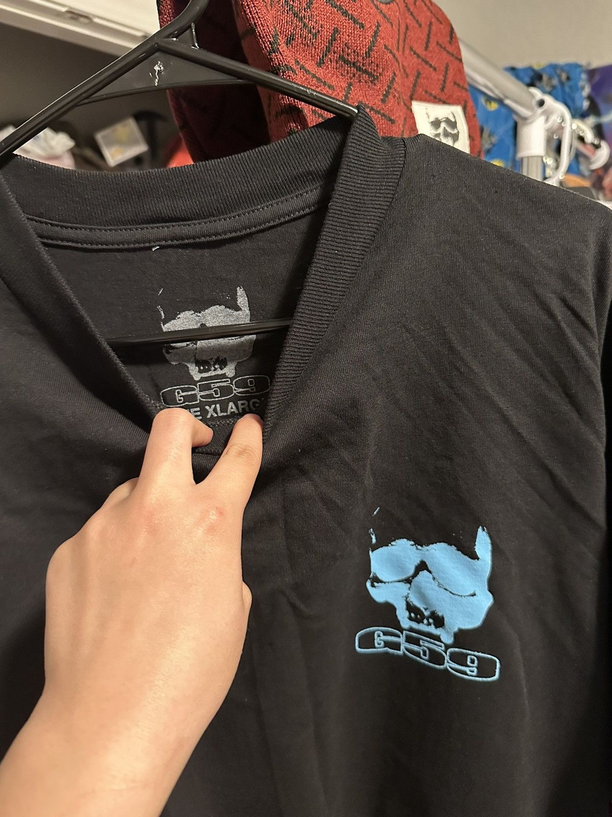 Band Tees Grey Day 2024 Blue Skull T-Shirt Size US XL / EU 56 / 4 - 3 Thumbnail