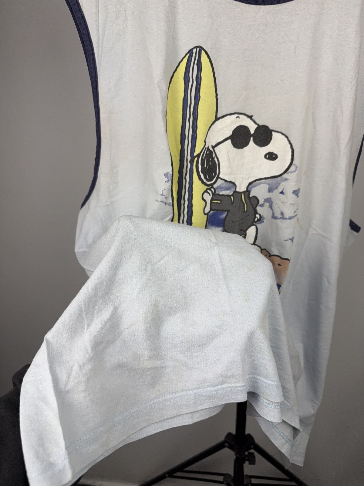 Peanuts 80s Peanuts Vintage Snoopy King Of The Beach Surf Sleeveless Size US XXL / EU 58 / 5 - 10 Thumbnail
