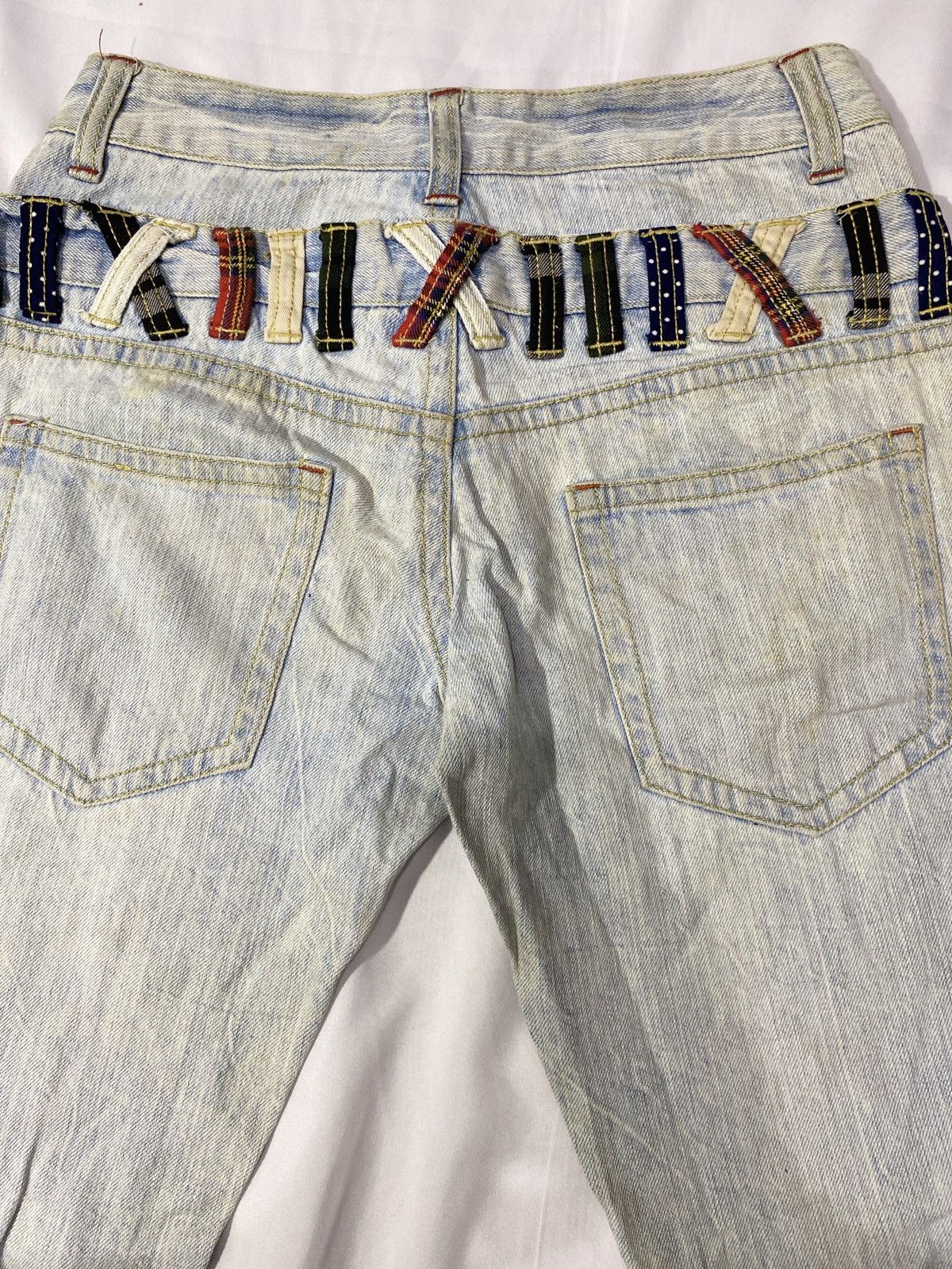Beauty Beast Japanese Brand Clef De Sol Double Waist Mudswash Denim Size US 30 / EU 46 - 5 Thumbnail