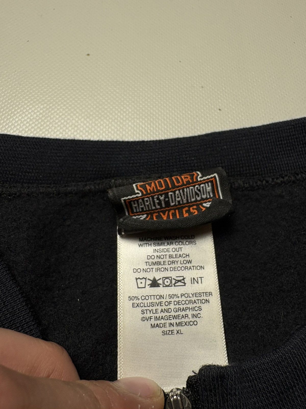 Harley Davidson Harley Davidosn 1/4 Zip Sweatshirt Size US XL / EU 56 / 4 - 4 Thumbnail