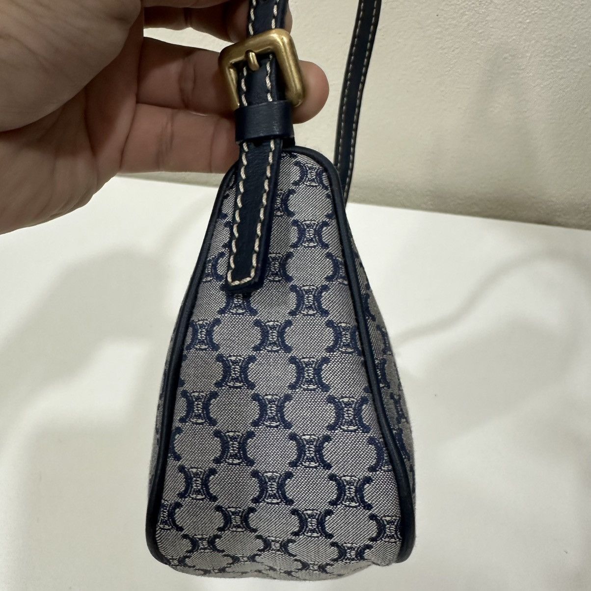 Celine ‼️LASTDROP‼️ CELINE MACADAM CANVAS POCHETTE POUCH HANDBAG Size ONE SIZE - 5 Thumbnail