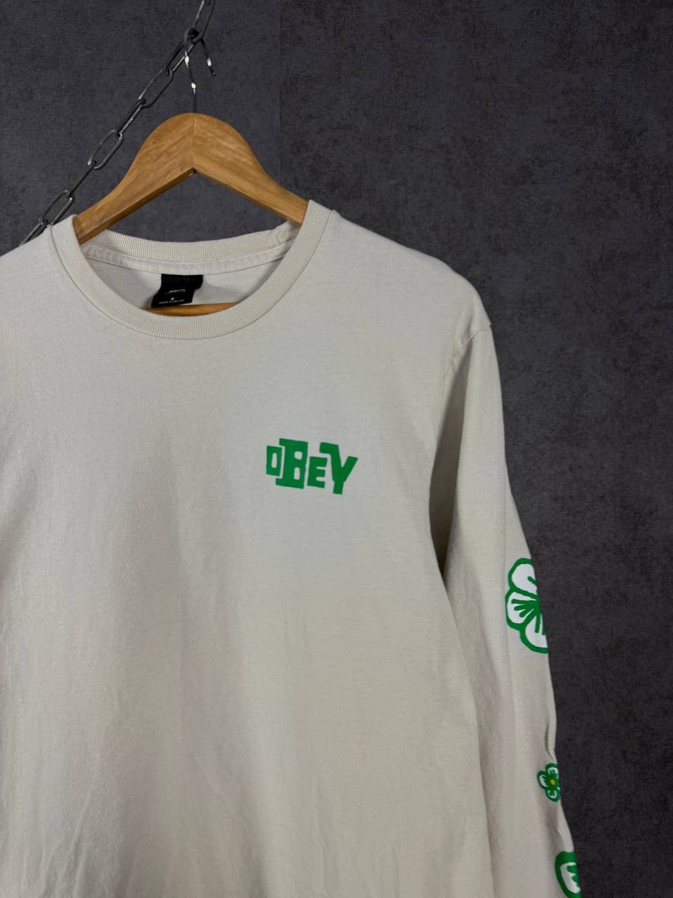 Obey Obey designer streetwear overprinted longsleeve Size US S / EU 44-46 / 1 - 3 Thumbnail