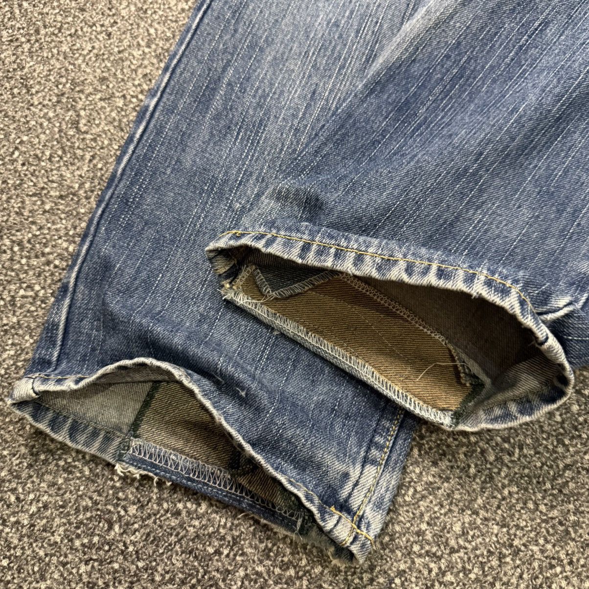 Beauty Beast 🔥🇯🇵 Japanese Distressed Levis 522 Slim Thrashed Pant Size 32" / US 10 / IT 46 - 9 Thumbnail
