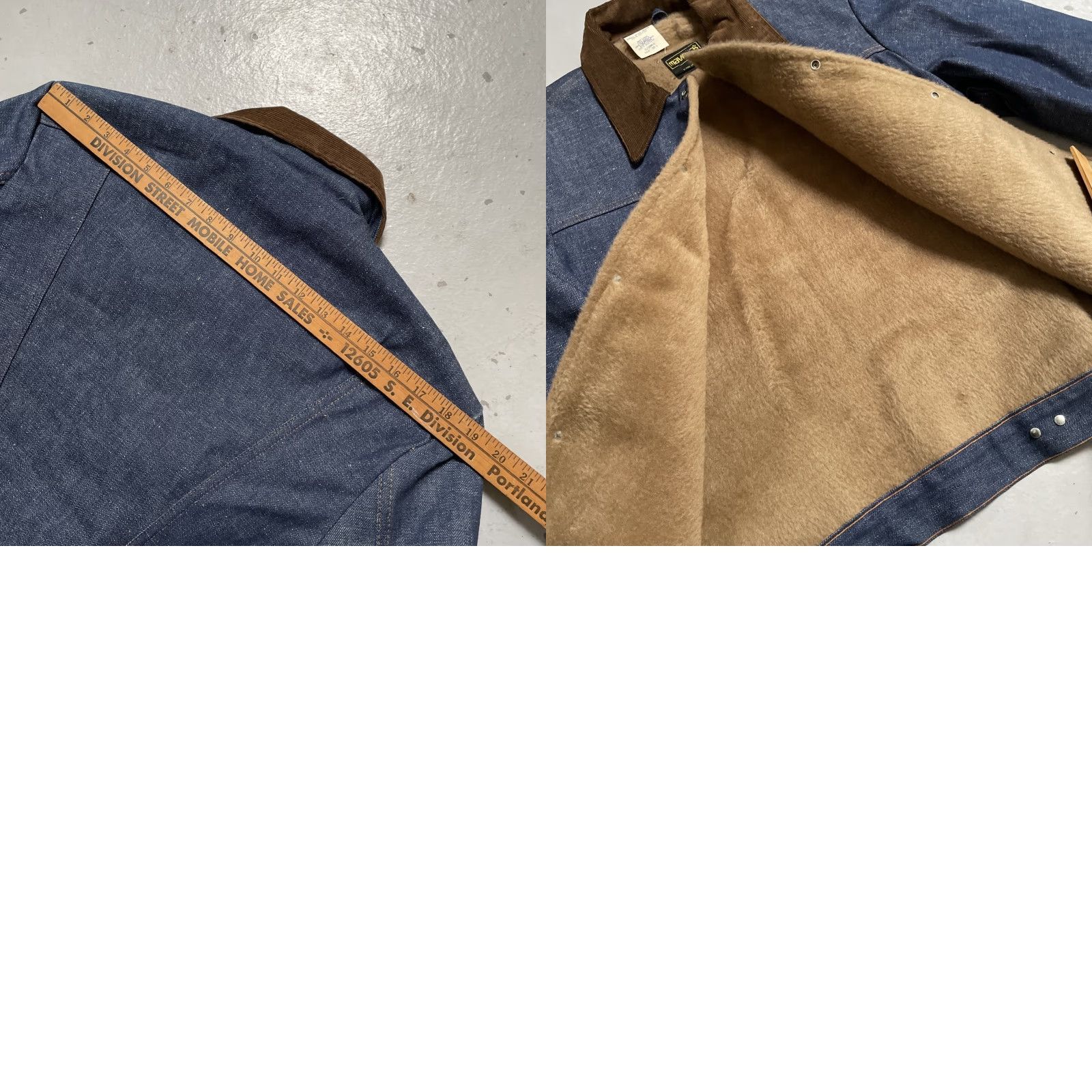 Denime VINTAGE Maverick Denim Lined Trucker Jacket Unisex Adults 38 Blue NWT USA Western 70s 80s Rancher Chore Workwear Cowboys Mens Womens Size US XXS / EU 40 - 9 Thumbnail