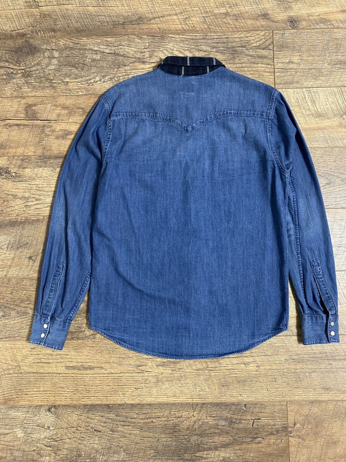 Levi's Rare Levi’s Justin Timberlake Fresh Leaves Denim Shirt M Size US M / EU 48-50 / 2 - 4 Thumbnail