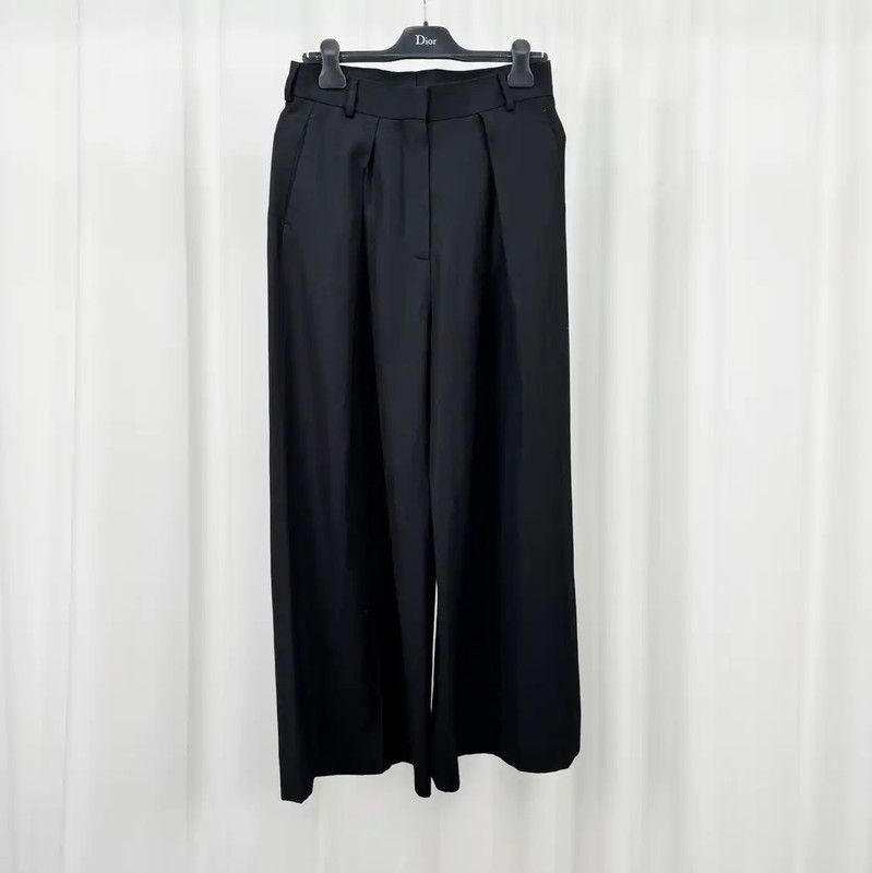Acne Studios Black Wool Blend Casual Pants