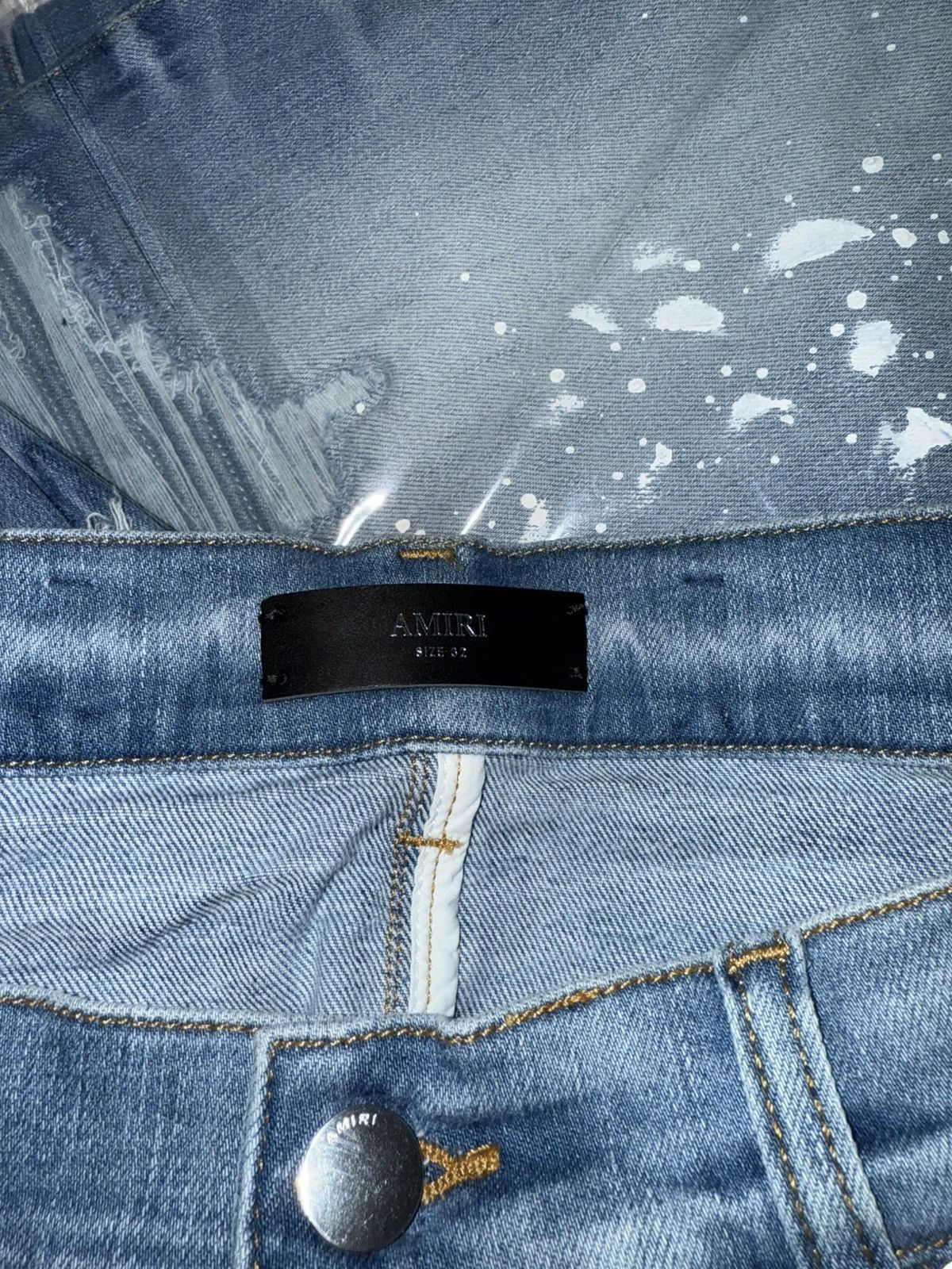 Amiri Mx1 paint splatter patch jeans Size US 32 / EU 48 - 13 Thumbnail