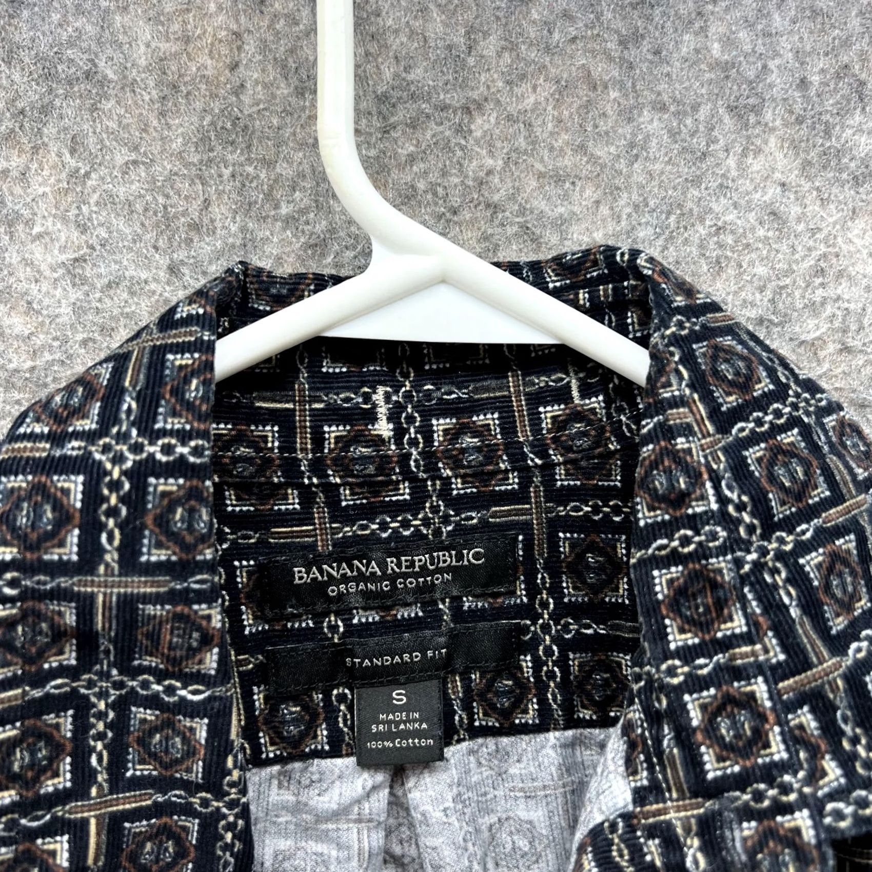Banana Republic VINTAGE Banana Republic Shirt Men Small Adult Black Casual Button Down All over Print Size US S / EU 44-46 / 1 - 6 Thumbnail