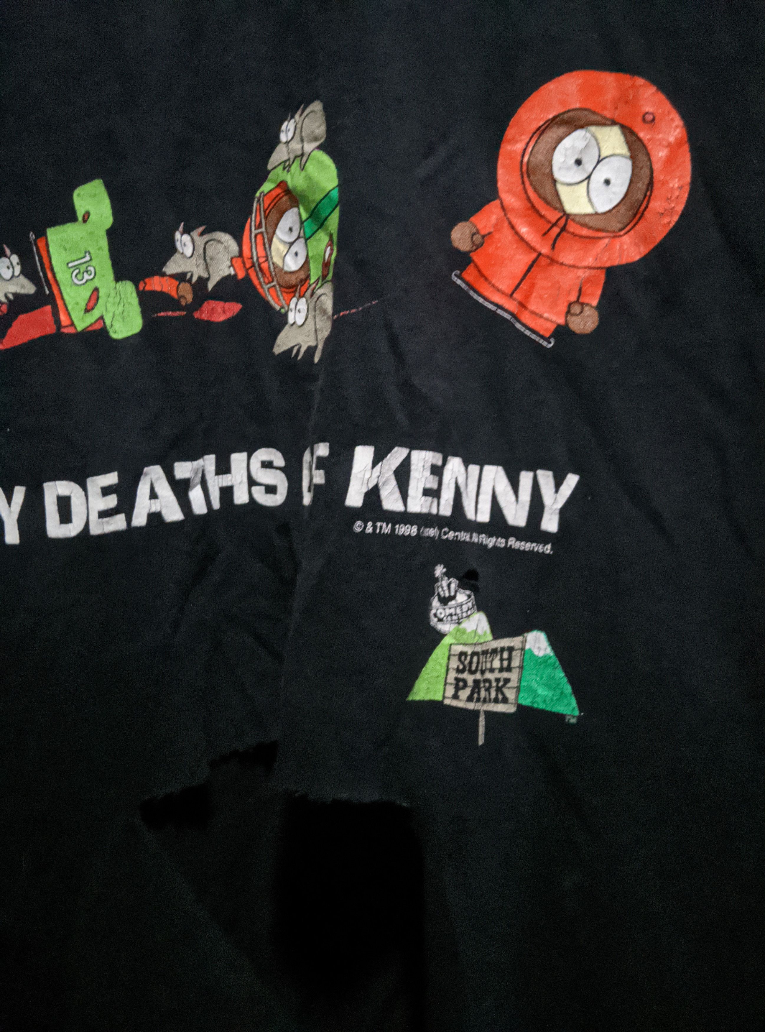 Vintage Vintage 1997 thrashed southpark who killed Kenny tshirt Size US L / EU 52-54 / 3 - 3 Thumbnail