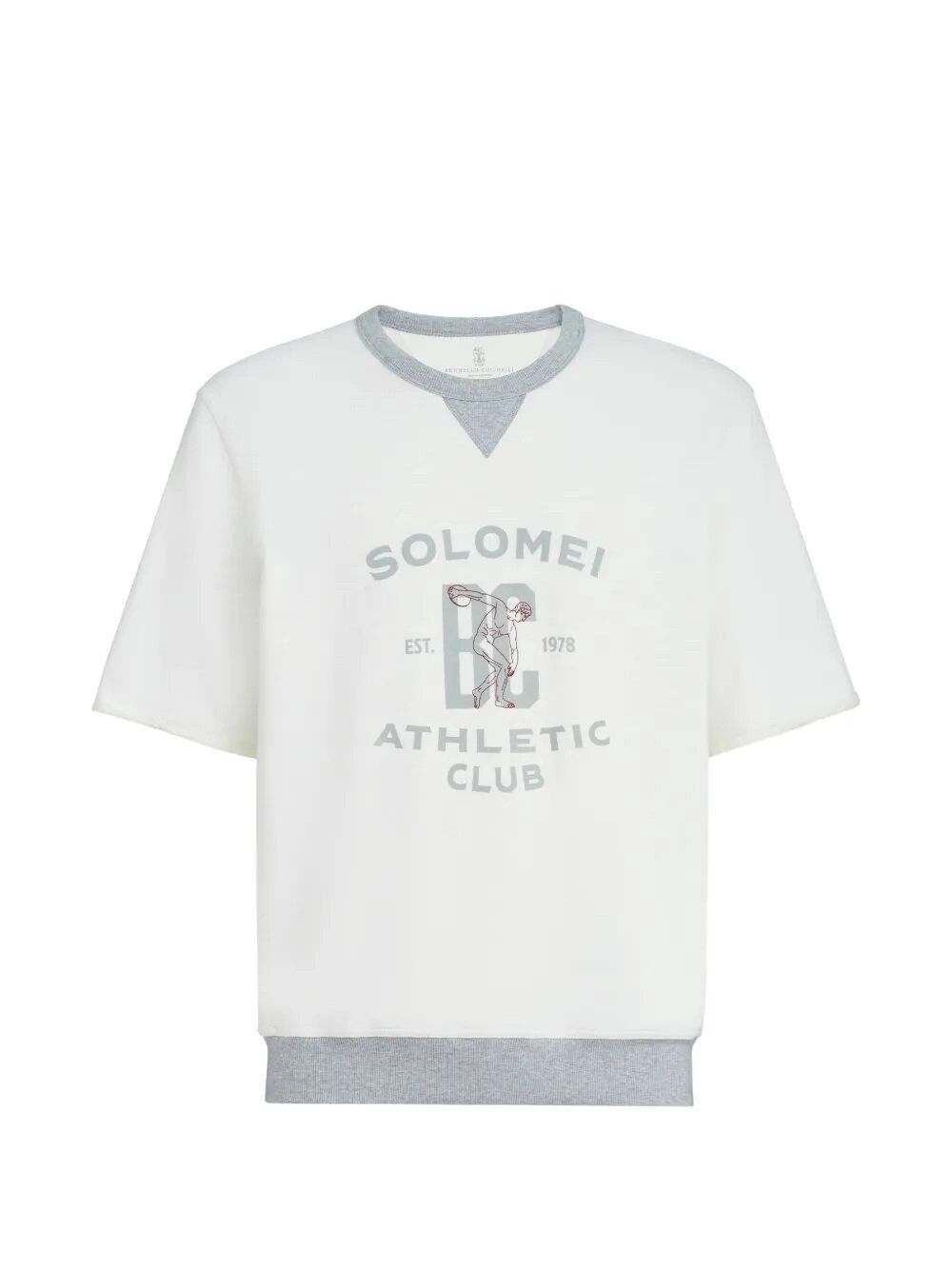 Brunello Cucinelli Short Sleeve Sweatshirt Size US S / EU 44-46 / 1 - 1 Thumbnail