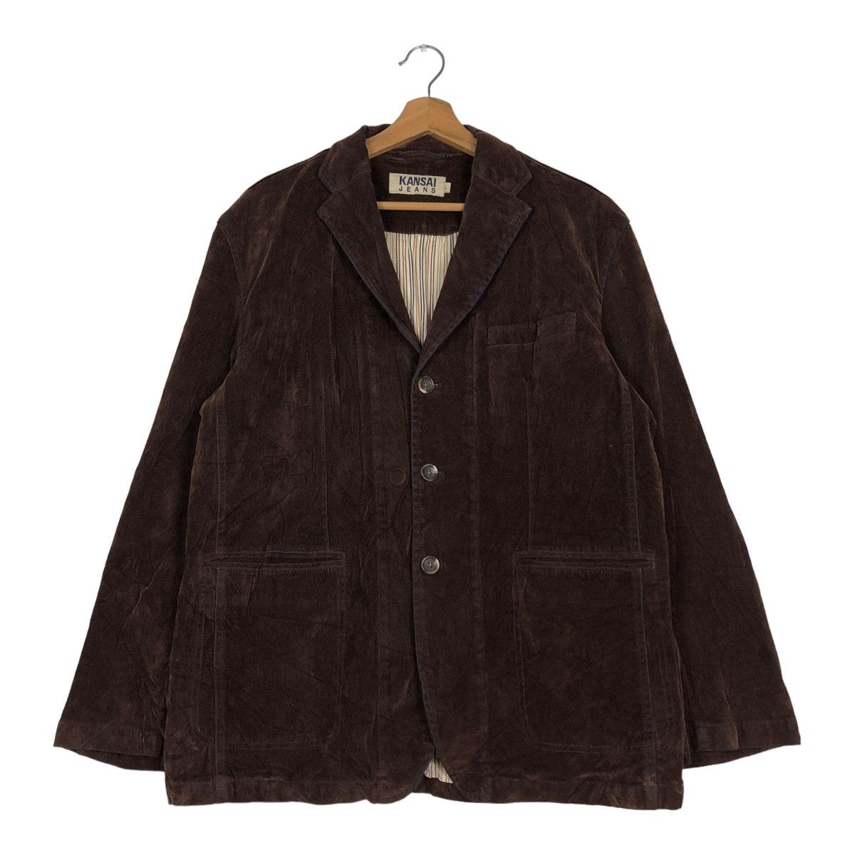 Japanese Brand 🔥VINTAGE CHORE VELVET WORK JACKET KANSAI JEANS BLANKET Size US L / EU 52-54 / 3 - 1 Thumbnail